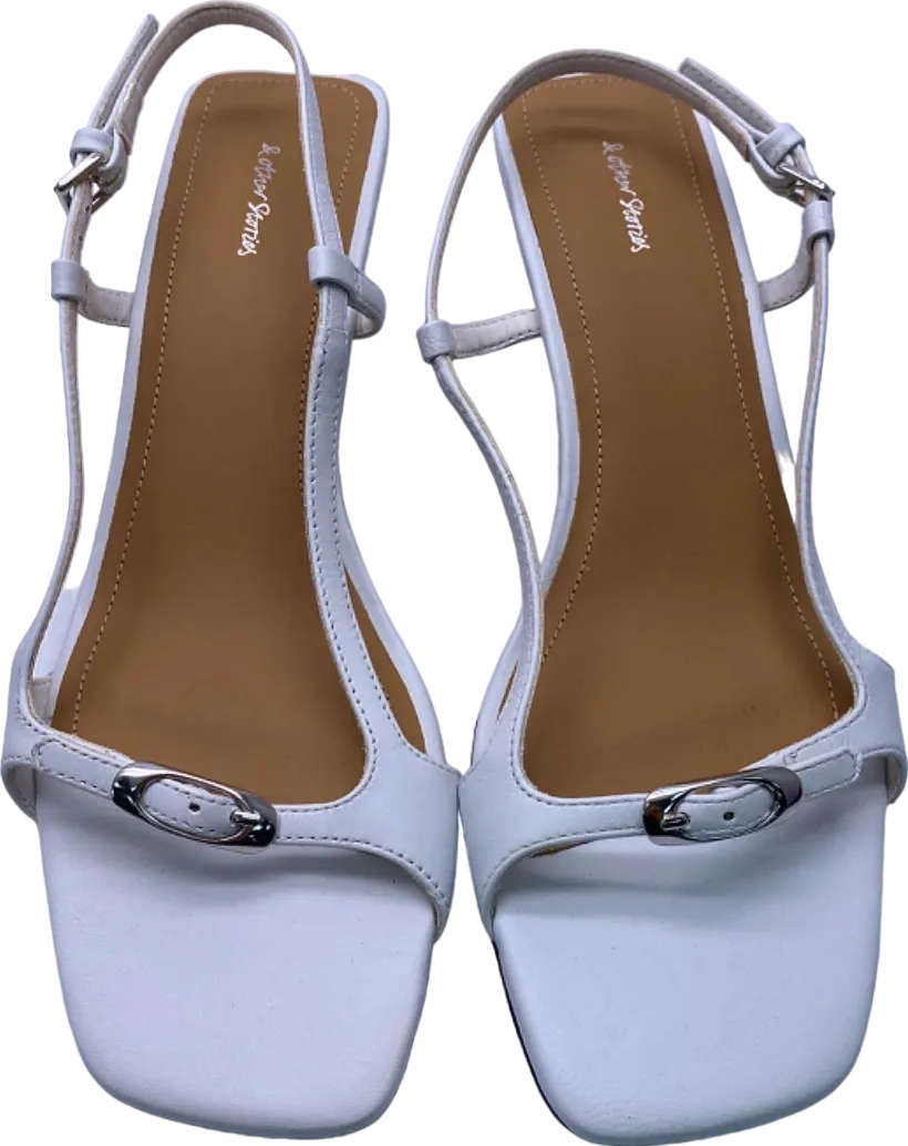 & Other Stories White Strappy Sandals UK 5