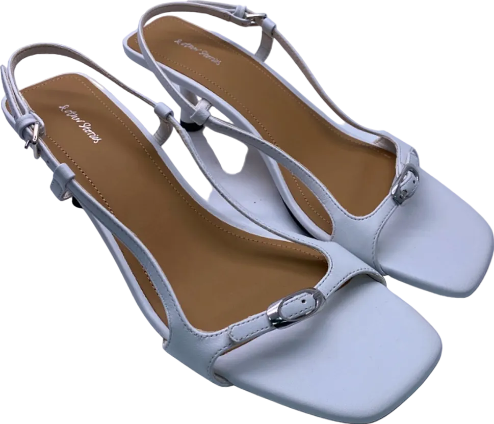 & Other Stories White Strappy Sandals UK 5