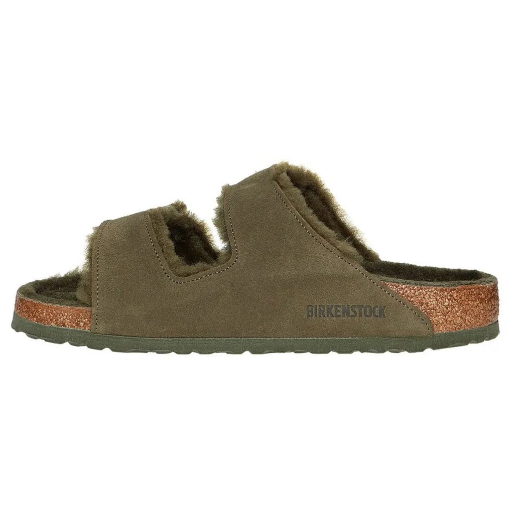 Arizona Shearling Suede Leather Unisex Sandals