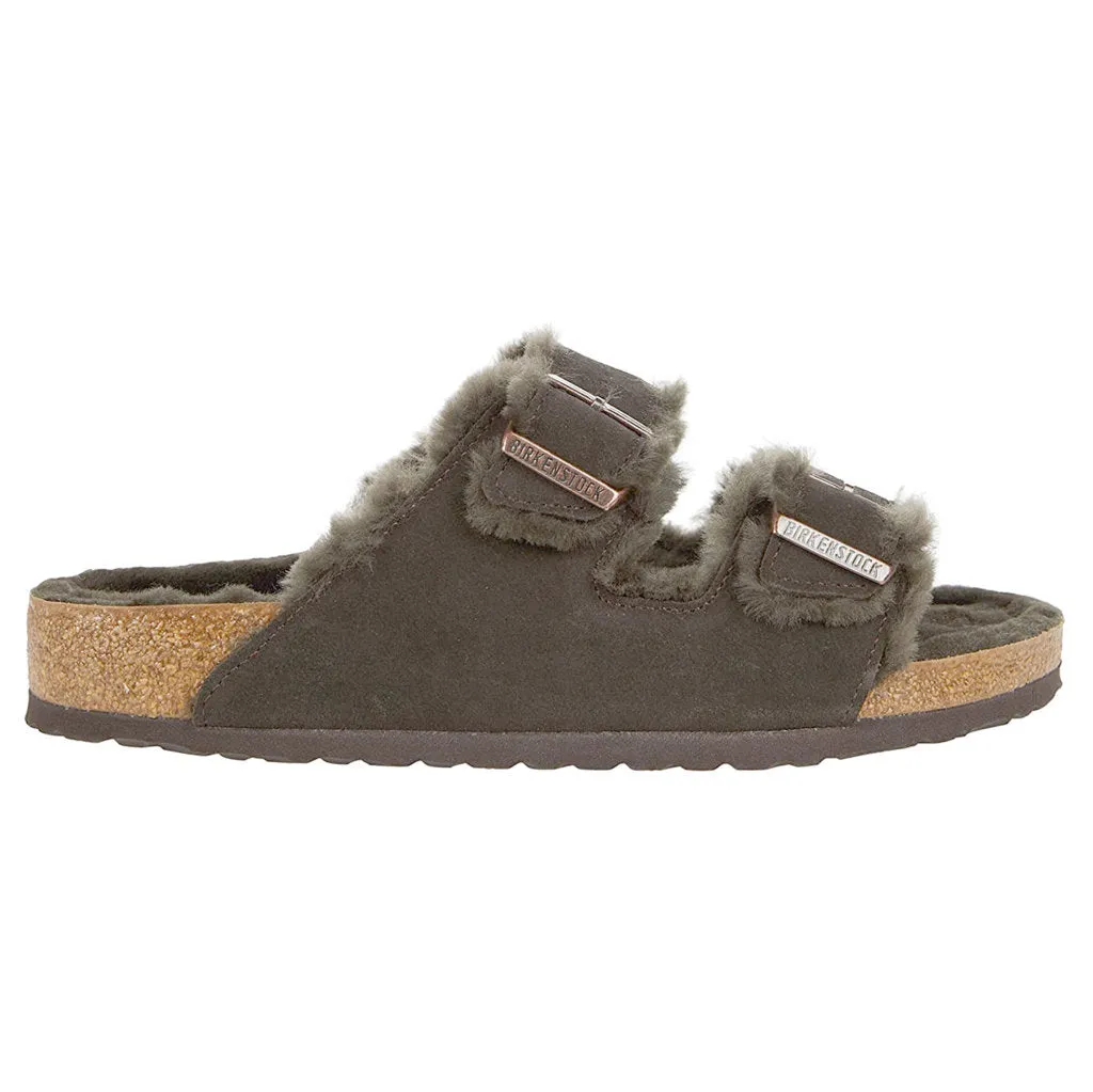 Arizona Shearling Suede Leather Unisex Sandals