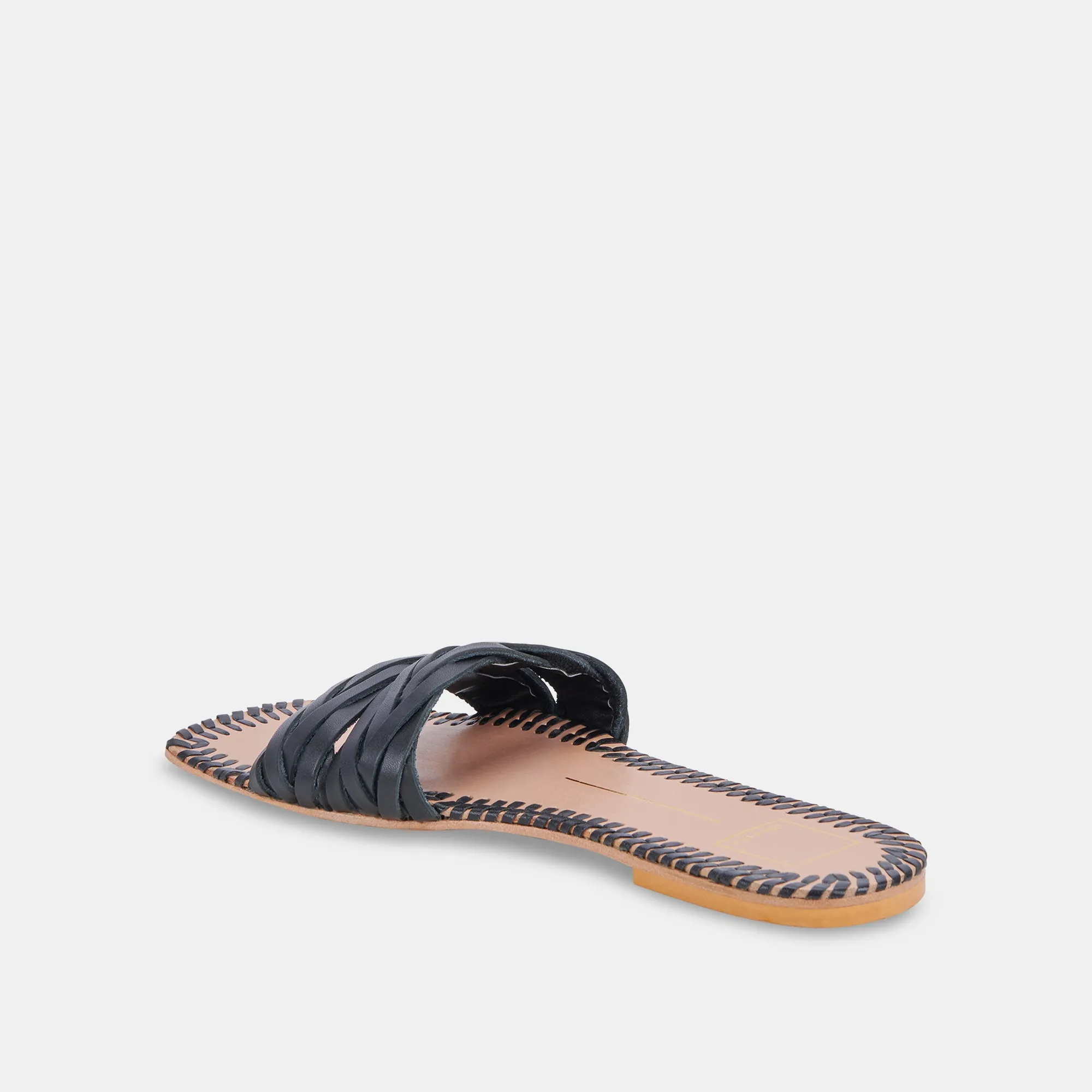 AVANNA SANDALS BLACK LEATHER