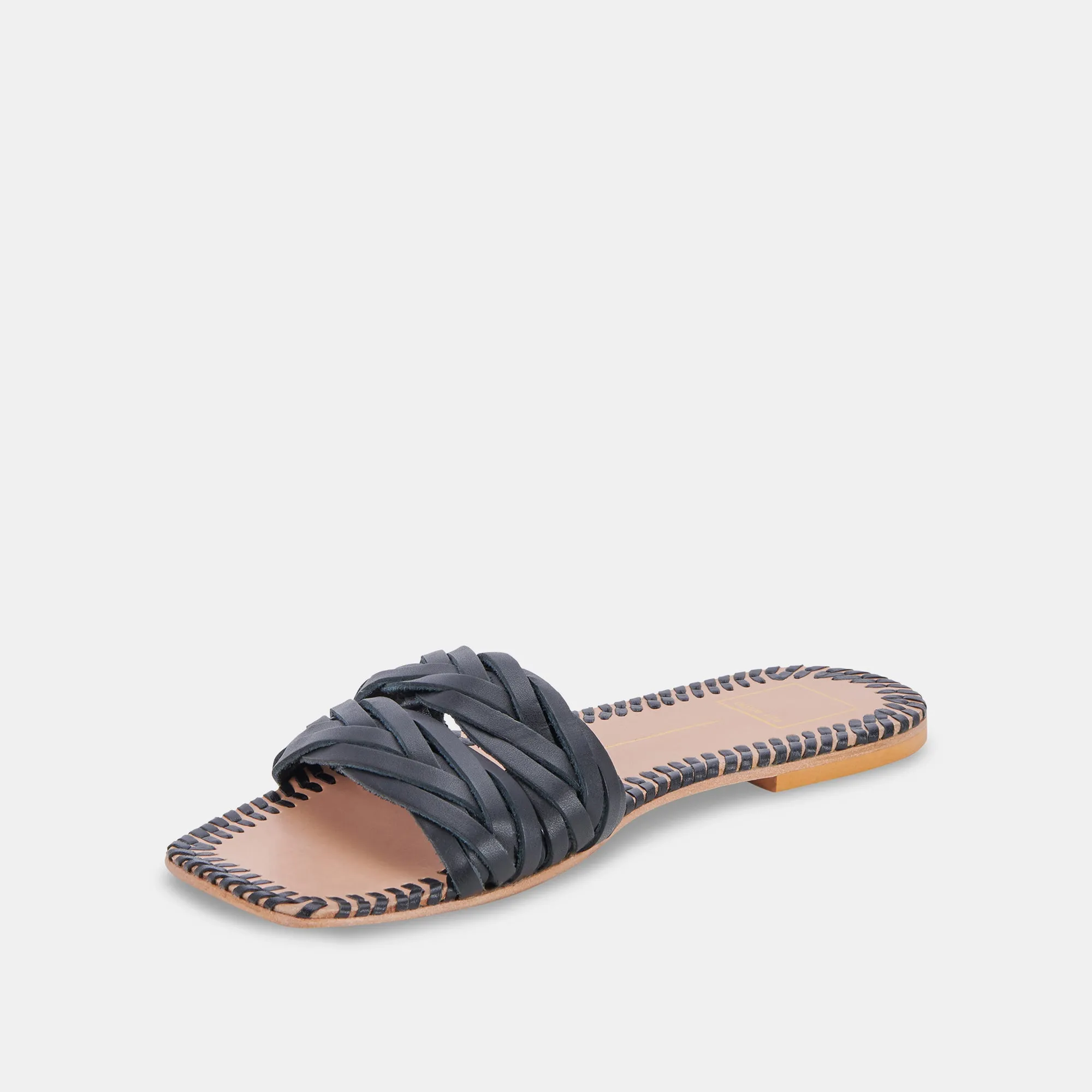 AVANNA SANDALS BLACK LEATHER