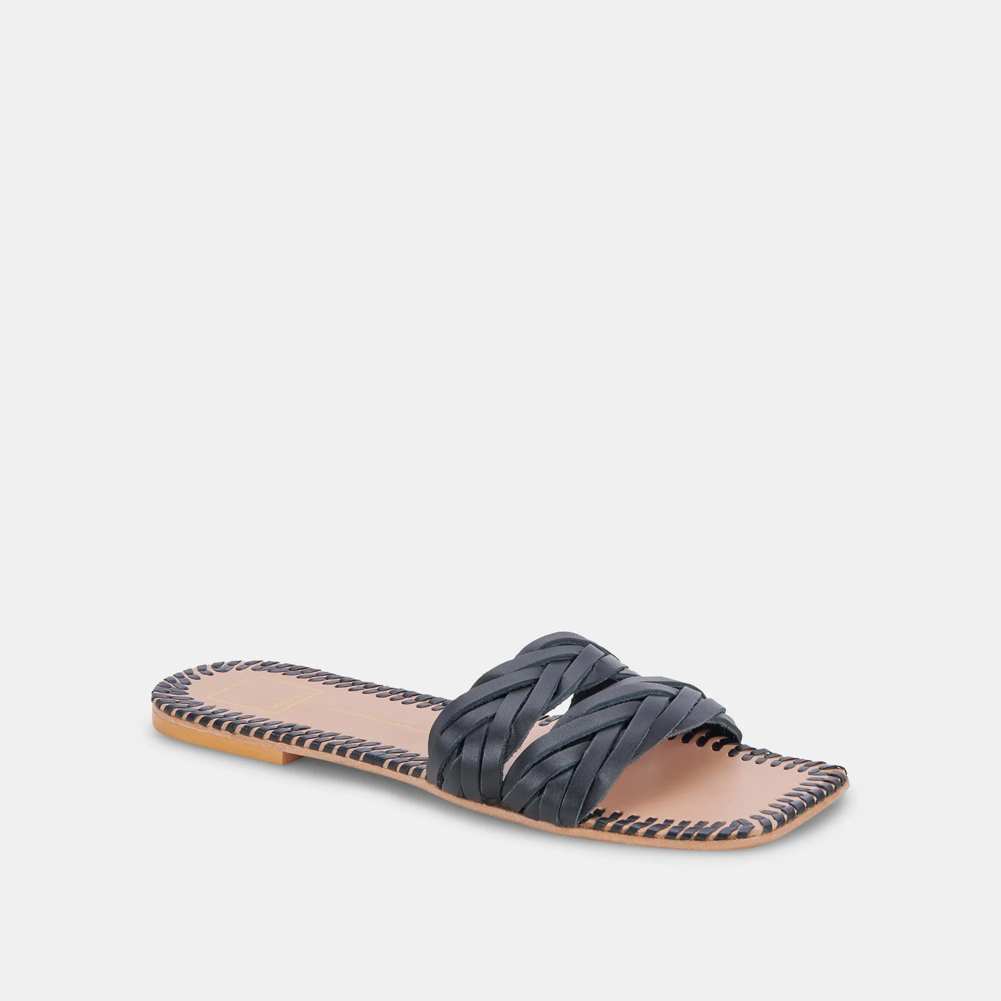 AVANNA SANDALS BLACK LEATHER