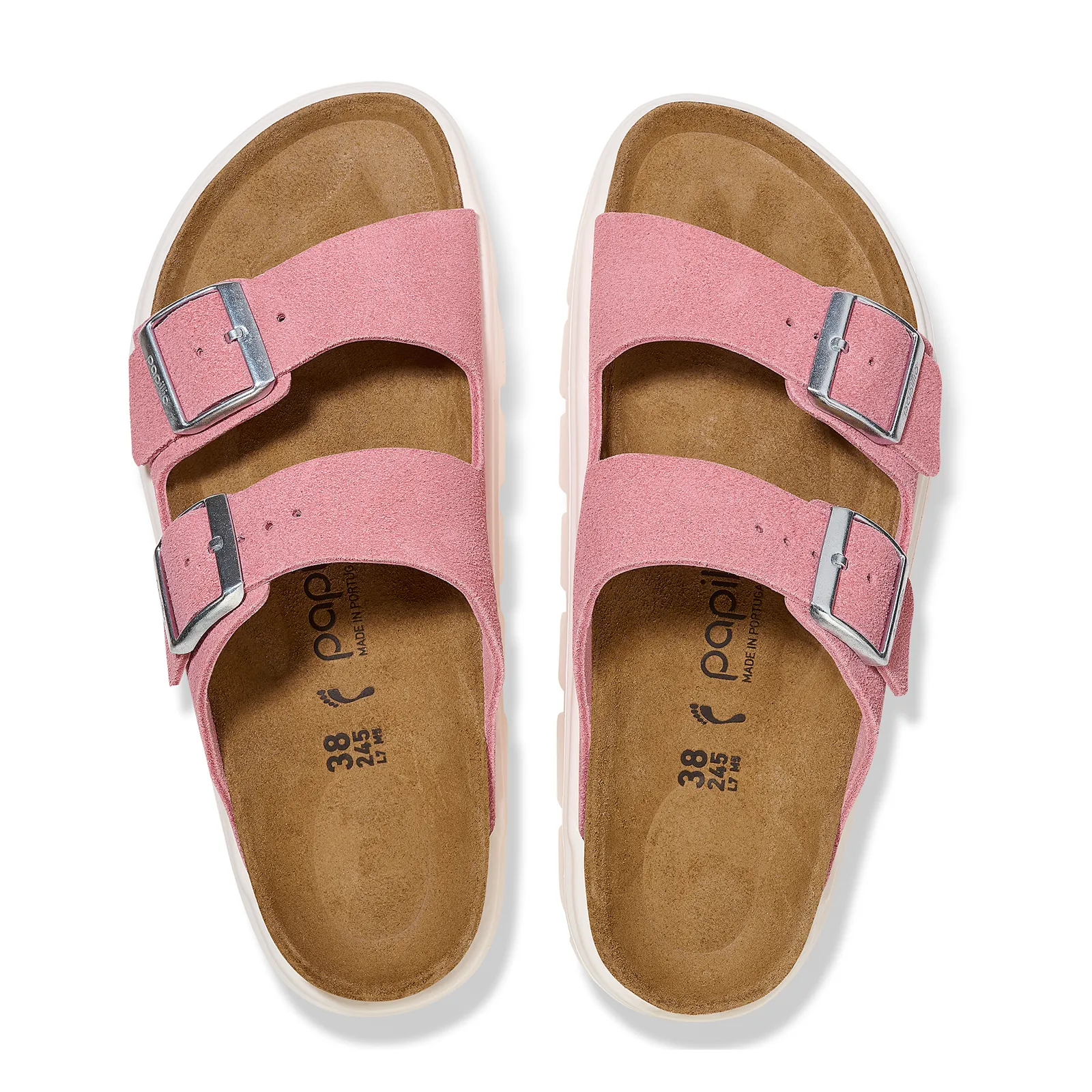 Birkenstock Arizona Chunky Platform Sandal (Women) - Candy Pink Suede