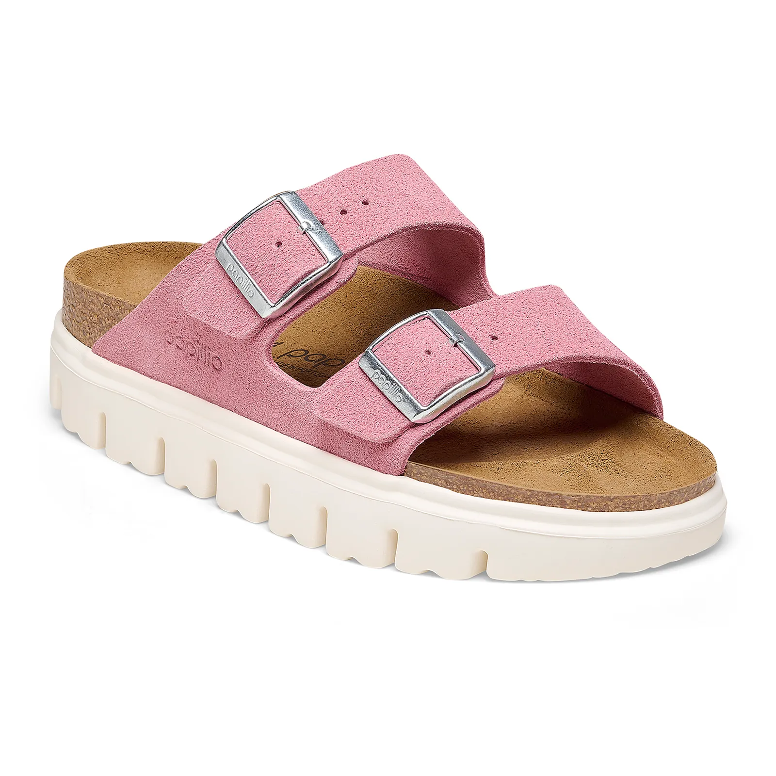 Birkenstock Arizona Chunky Platform Sandal (Women) - Candy Pink Suede