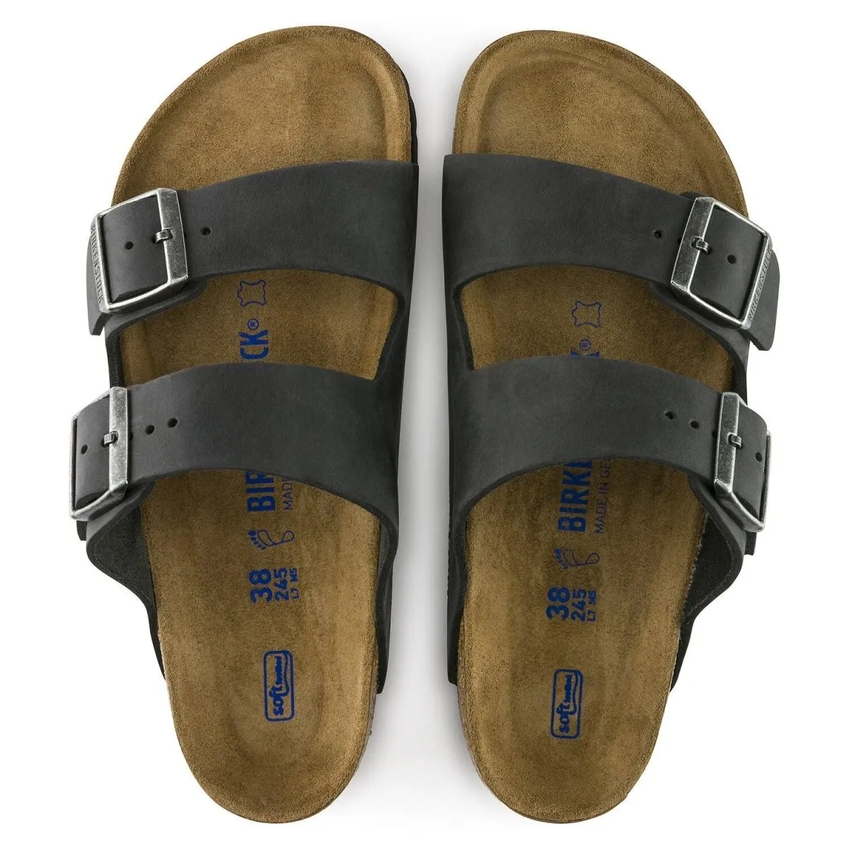 Birkenstock Arizona Soft Footbed - Black Oiled Leather