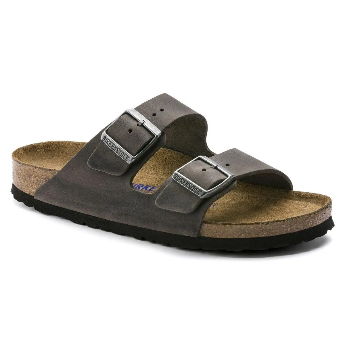 Birkenstock Arizona Soft Footbed - Iron Oiled Leather