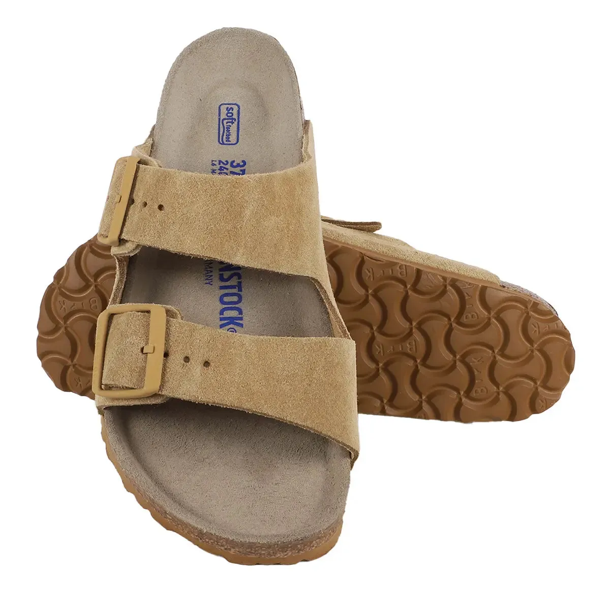 Birkenstock Arizona Soft Footbed Suede Leather Sandals