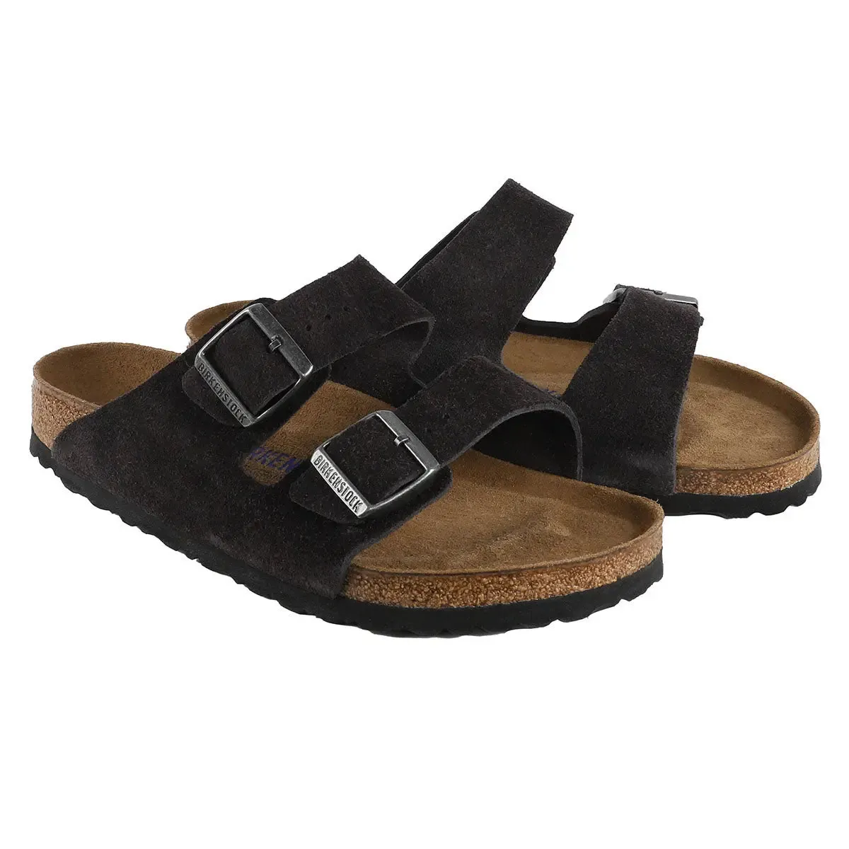 Birkenstock Arizona Soft Footbed Suede Leather Sandals