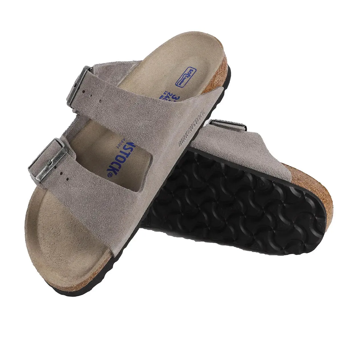 Birkenstock Arizona Soft Footbed Suede Leather Sandals