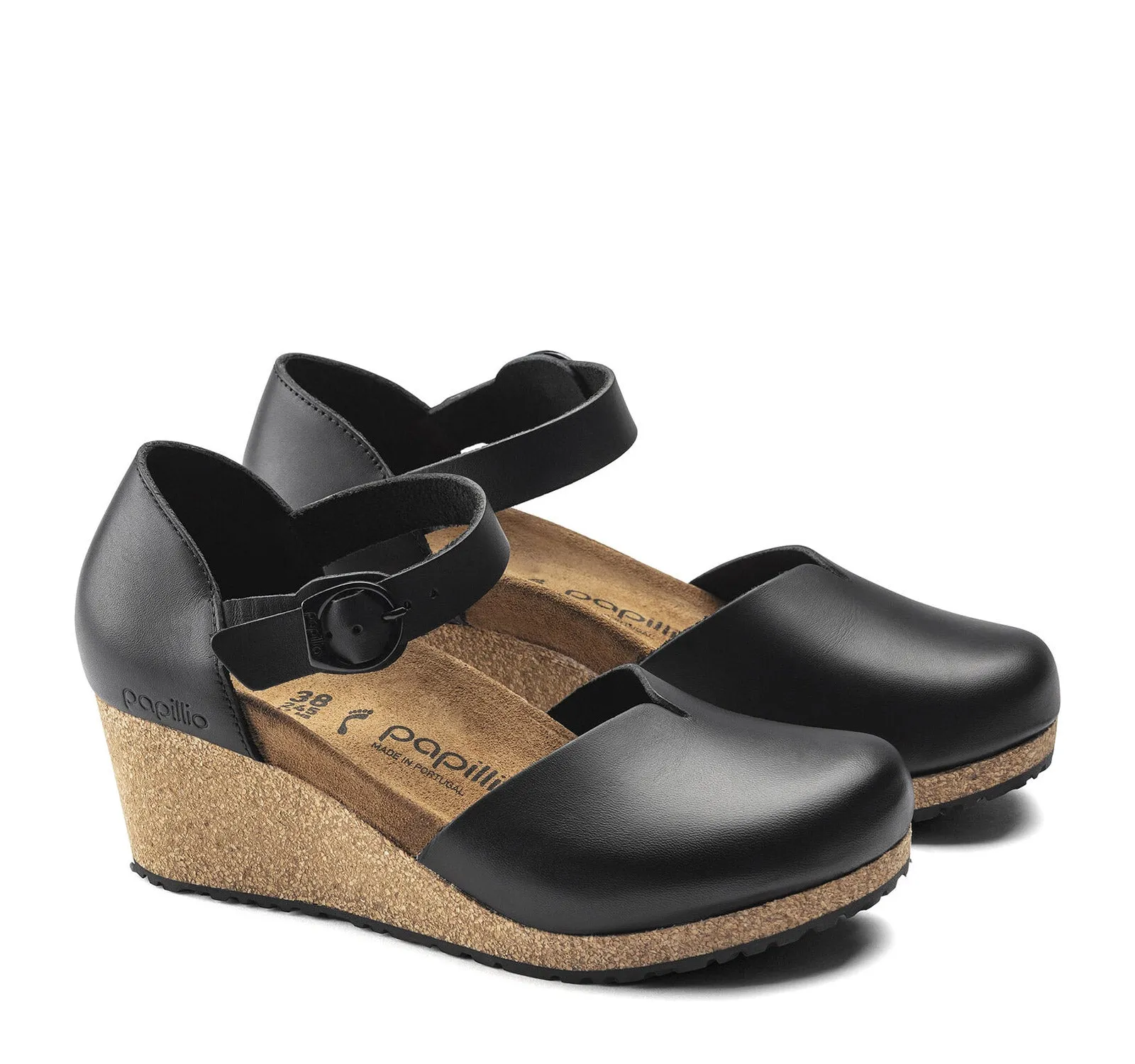 Birkenstock Mary Leather Wedge Sandal