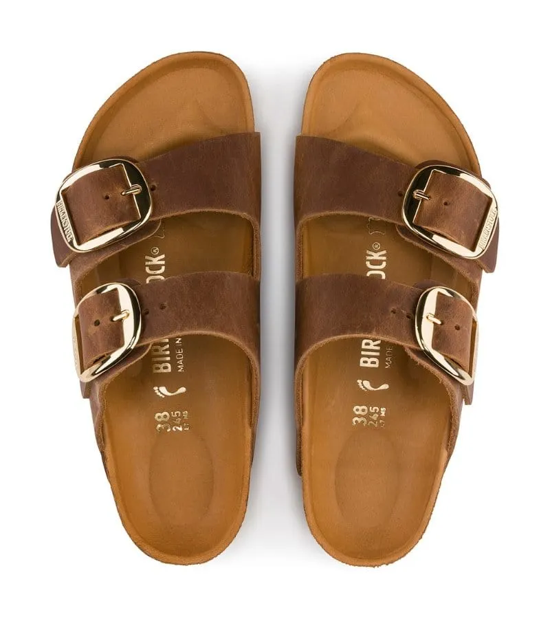 Birkenstock Womens Tan Arizona Oiled Leather Sandal - 1011073