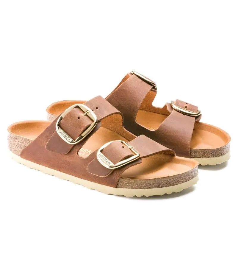 Birkenstock Womens Tan Arizona Oiled Leather Sandal - 1011073