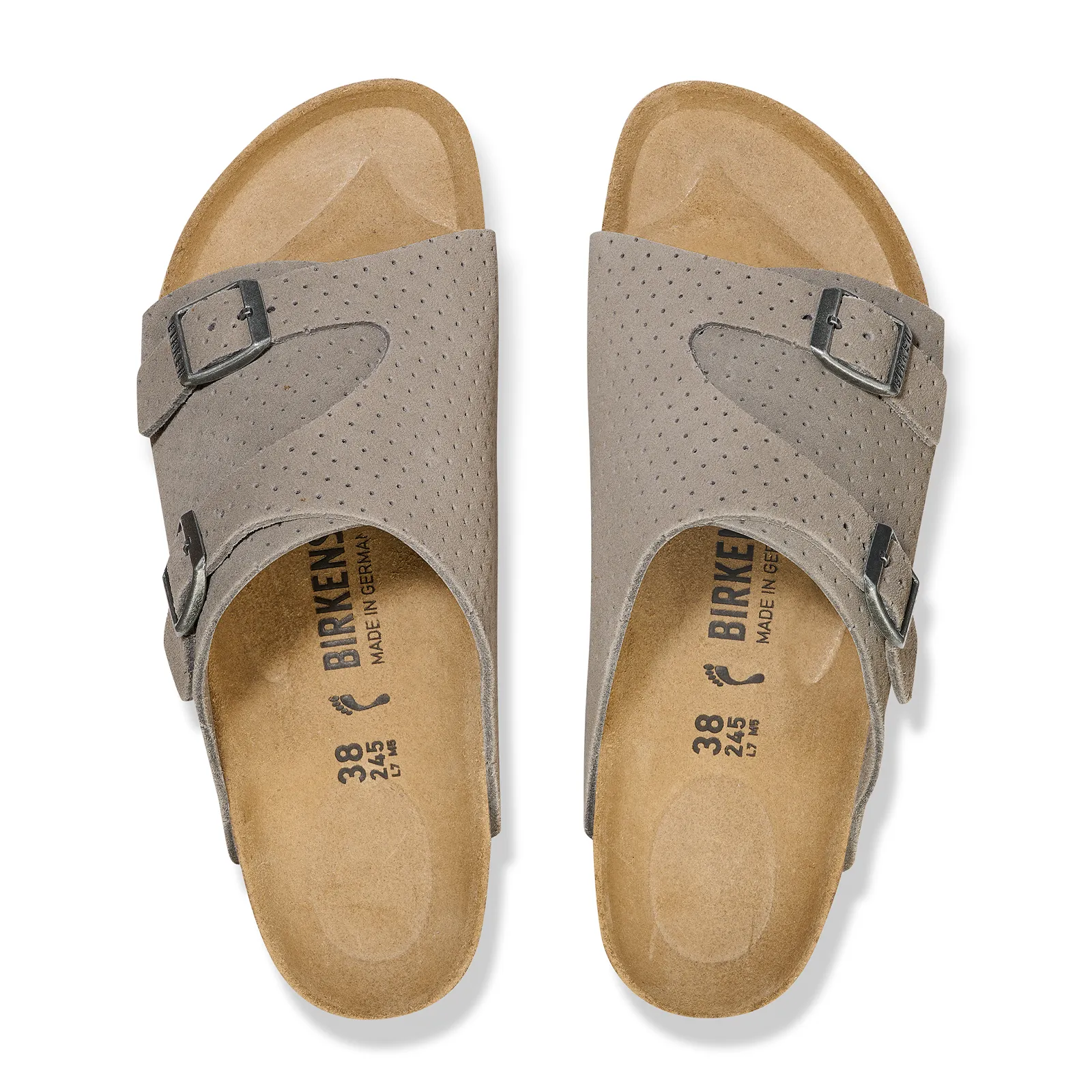 Birkenstock Zurich (Men) - Dotted Stone Coin Suede