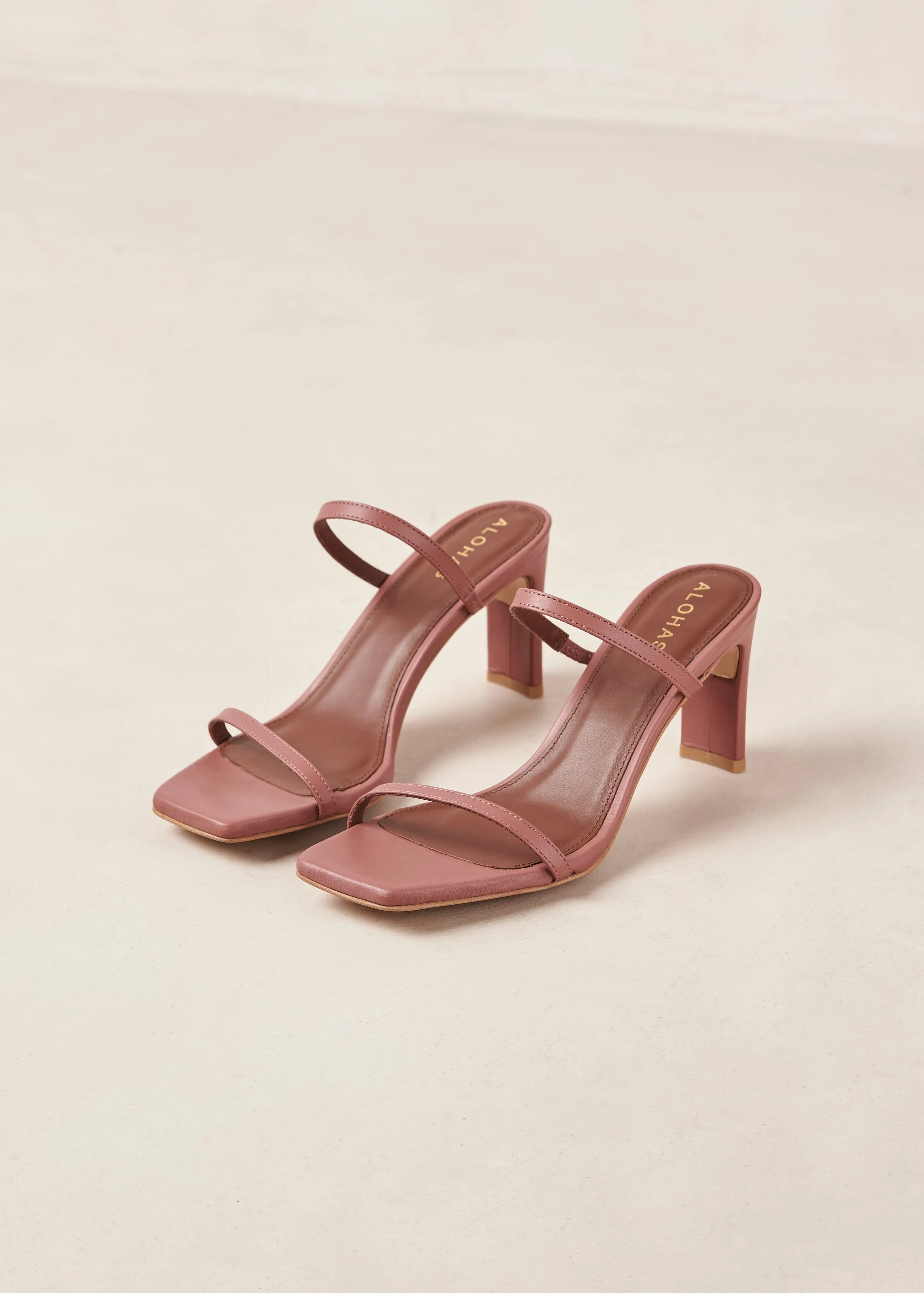 Cannes Astro Red Leather Sandals