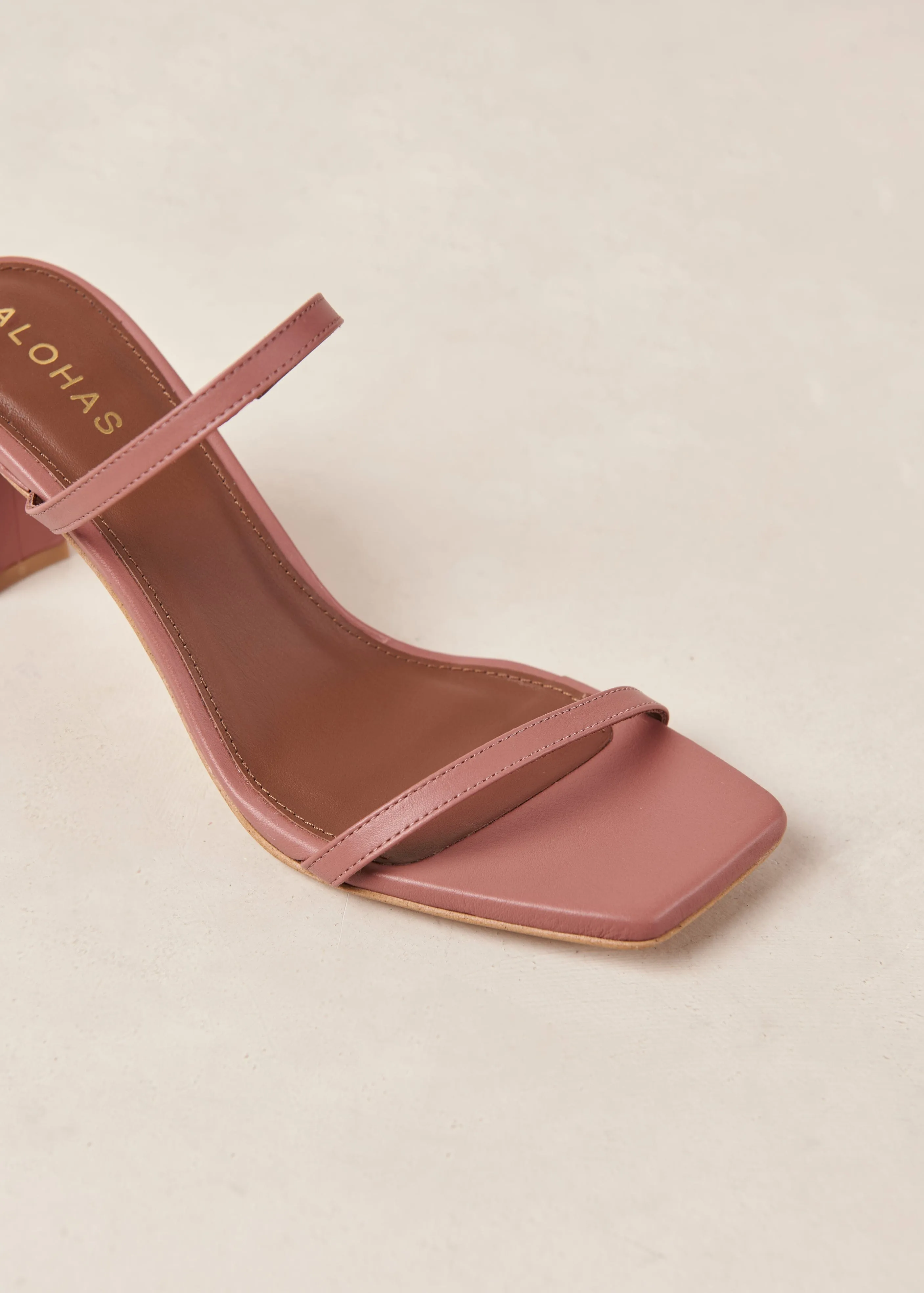 Cannes Astro Red Leather Sandals