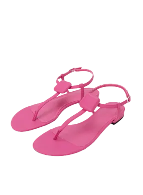 Charles & Keith Pink Koa Thong Sandals UK 4 EU 37 👠