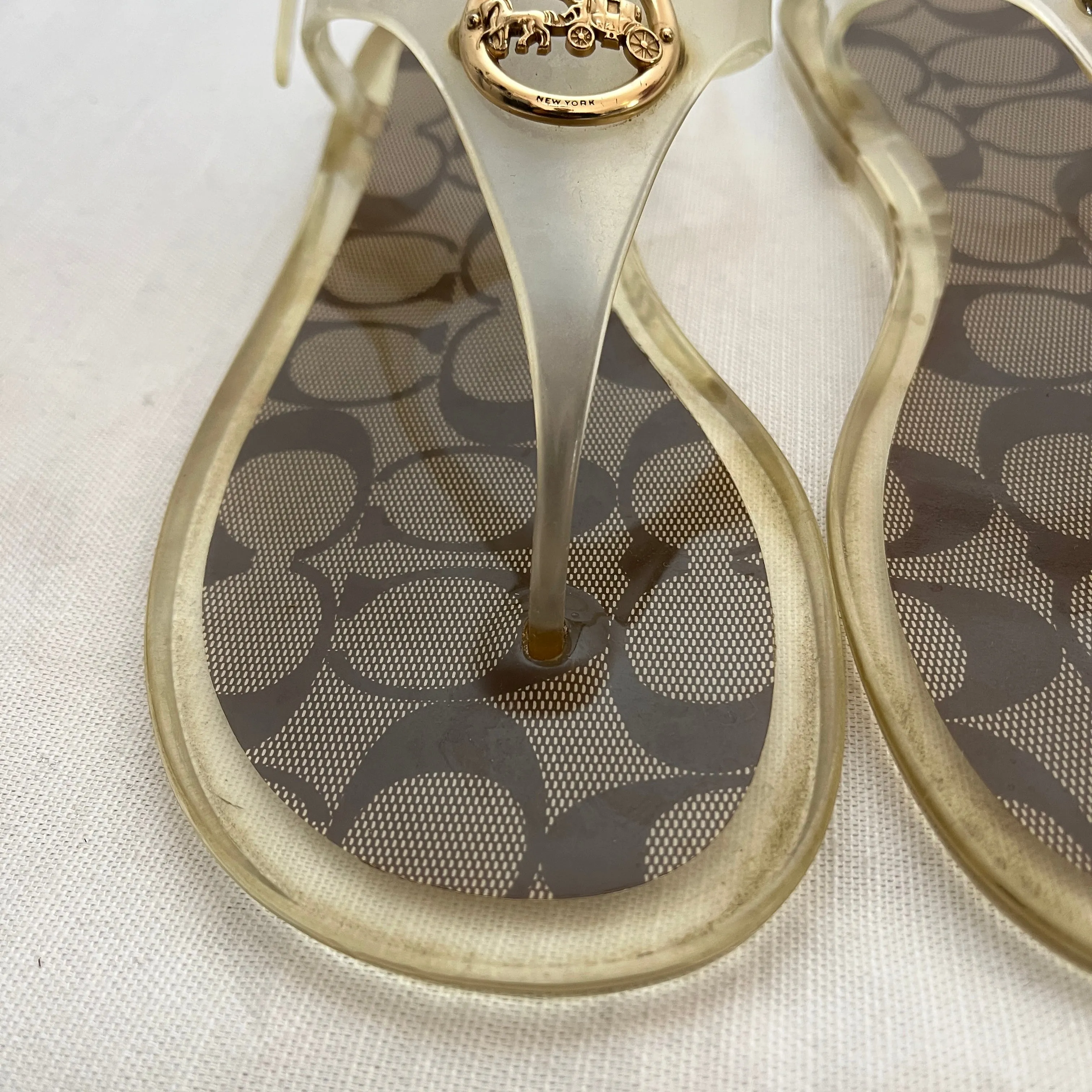 Coach Vinyl Natalee Jelly Sandals | Gently Used |