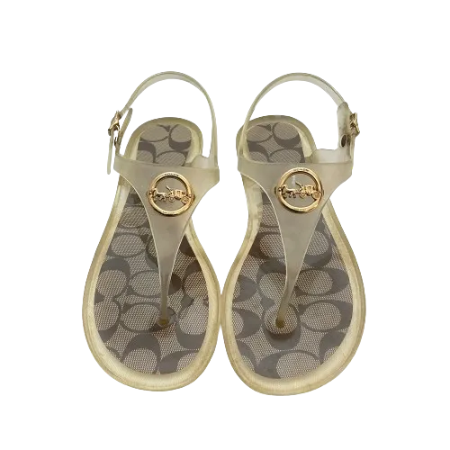 Coach Vinyl Natalee Jelly Sandals | Gently Used |