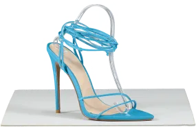 Femme Los Angeles Blue Strappy Sandals UK 6 EU 39 👠