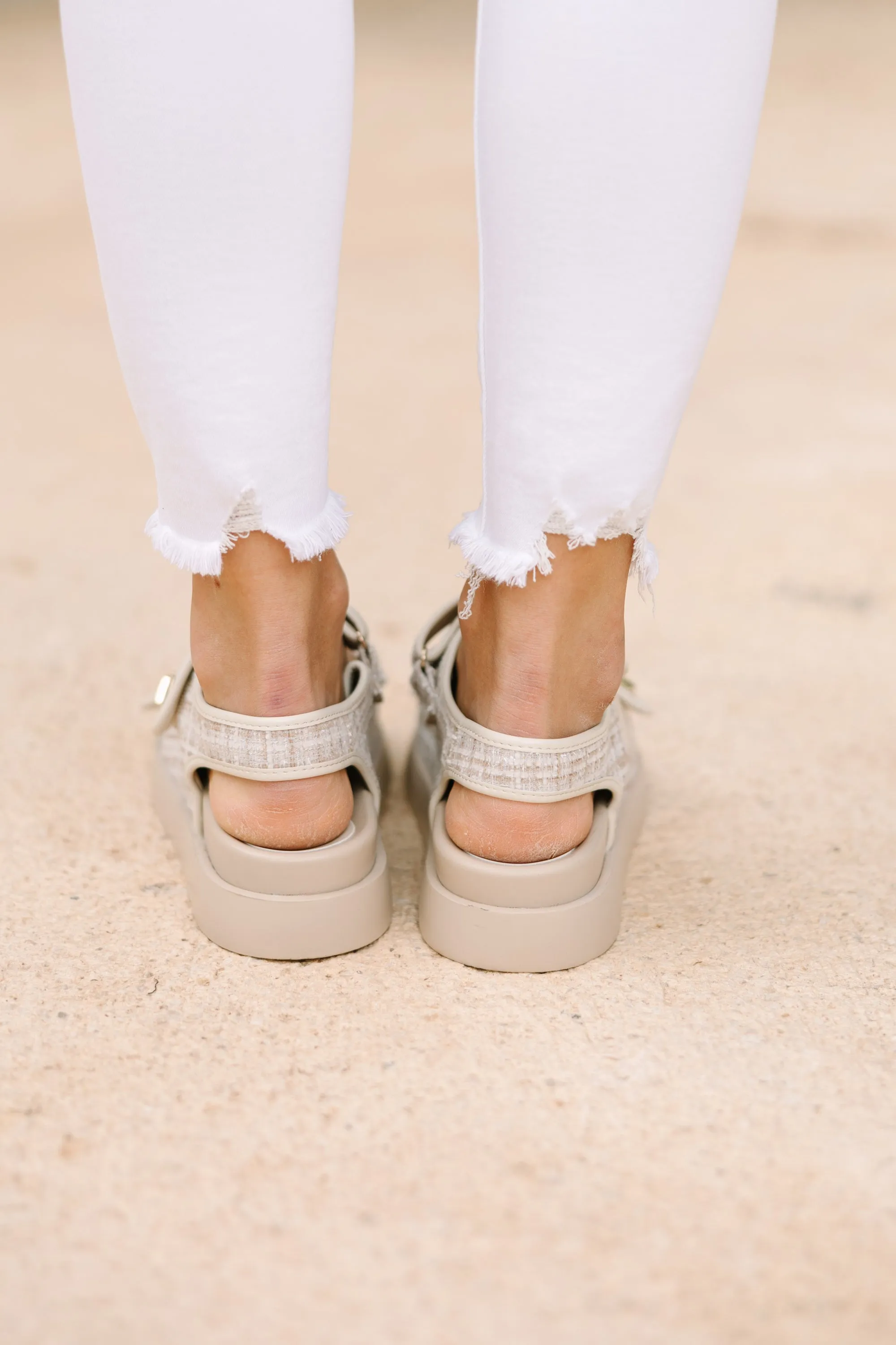 Find Your Voice Natural Platform Sandals