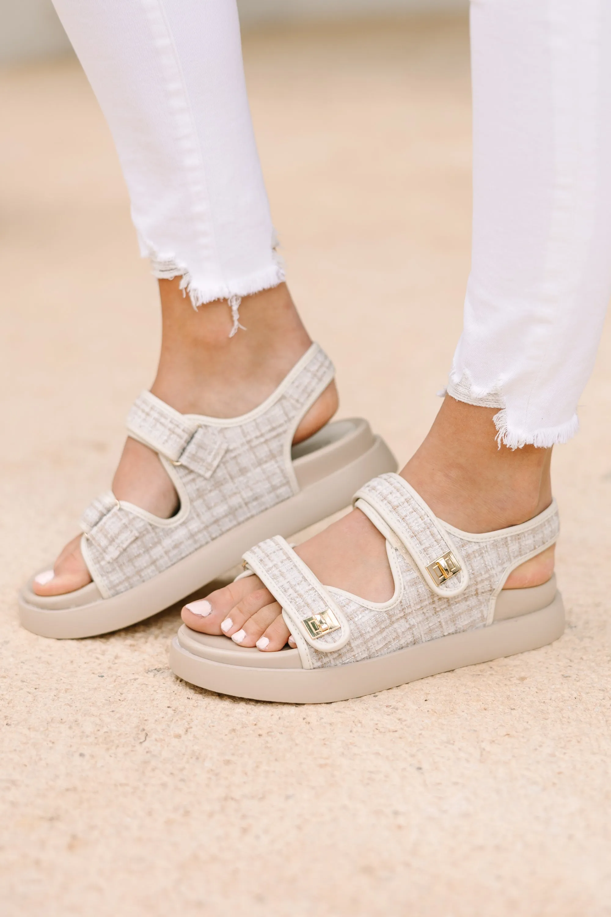 Find Your Voice Natural Platform Sandals