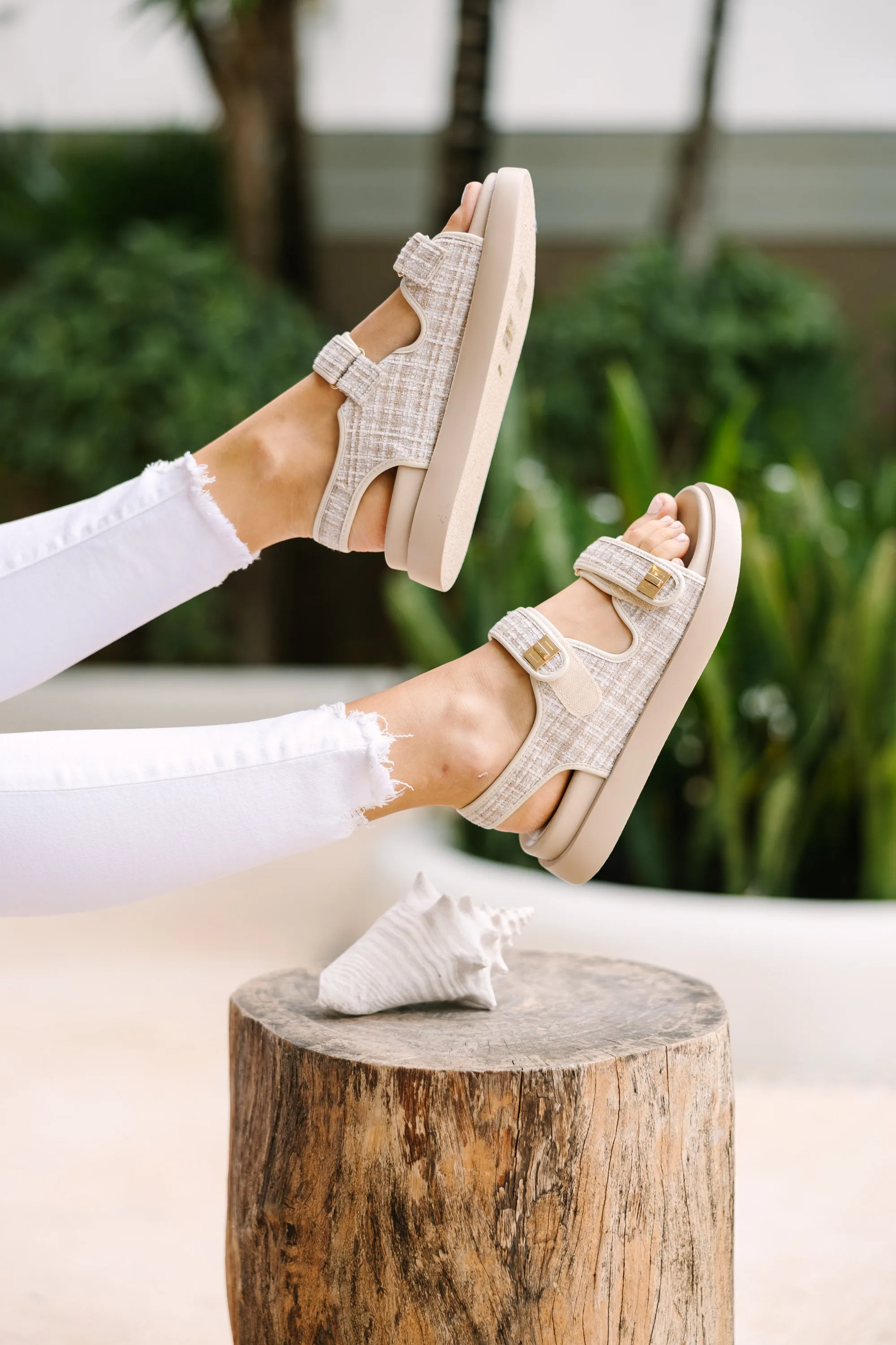 Find Your Voice Natural Platform Sandals