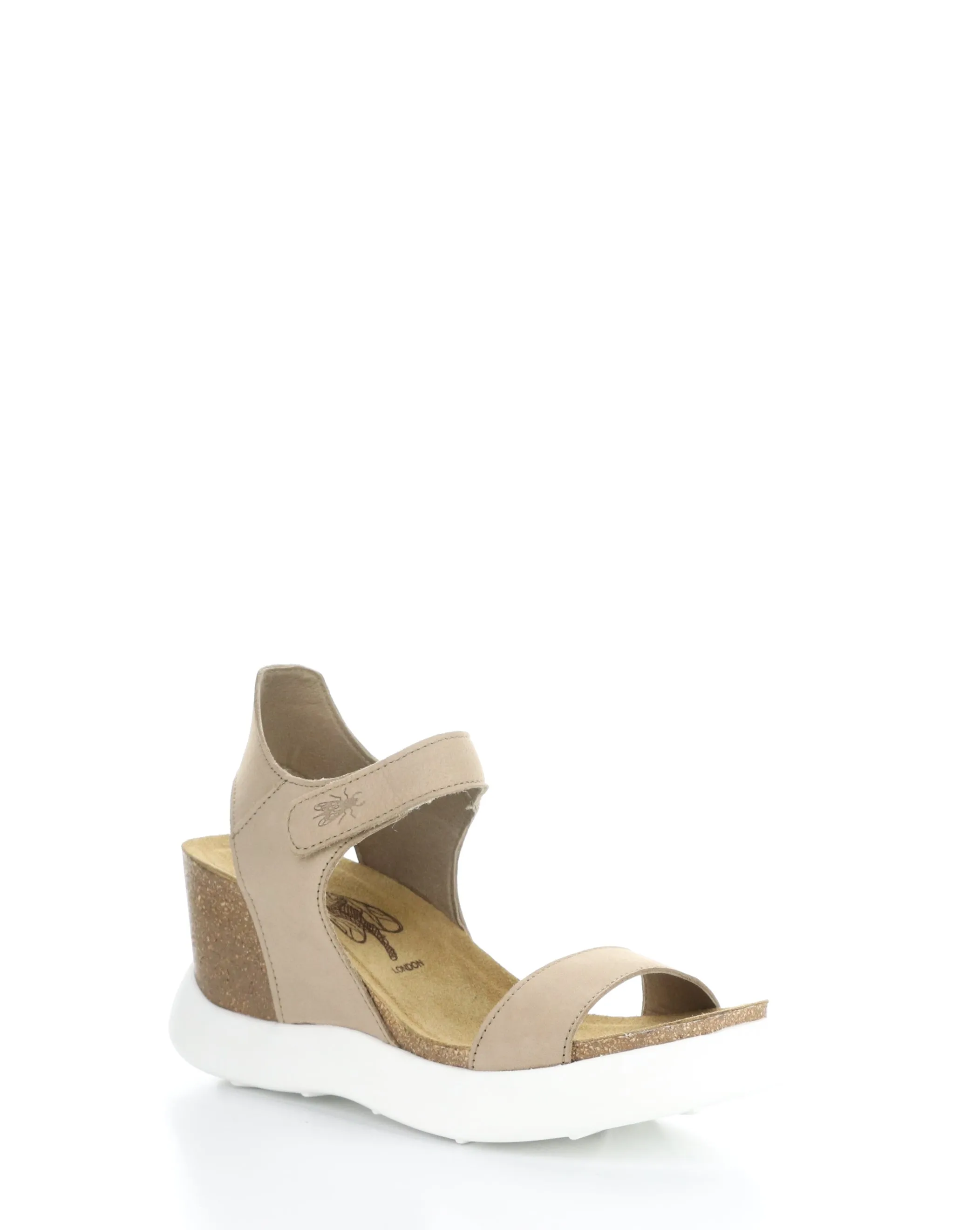 GOGO967FLY 005 TAUPE Velcro Sandals