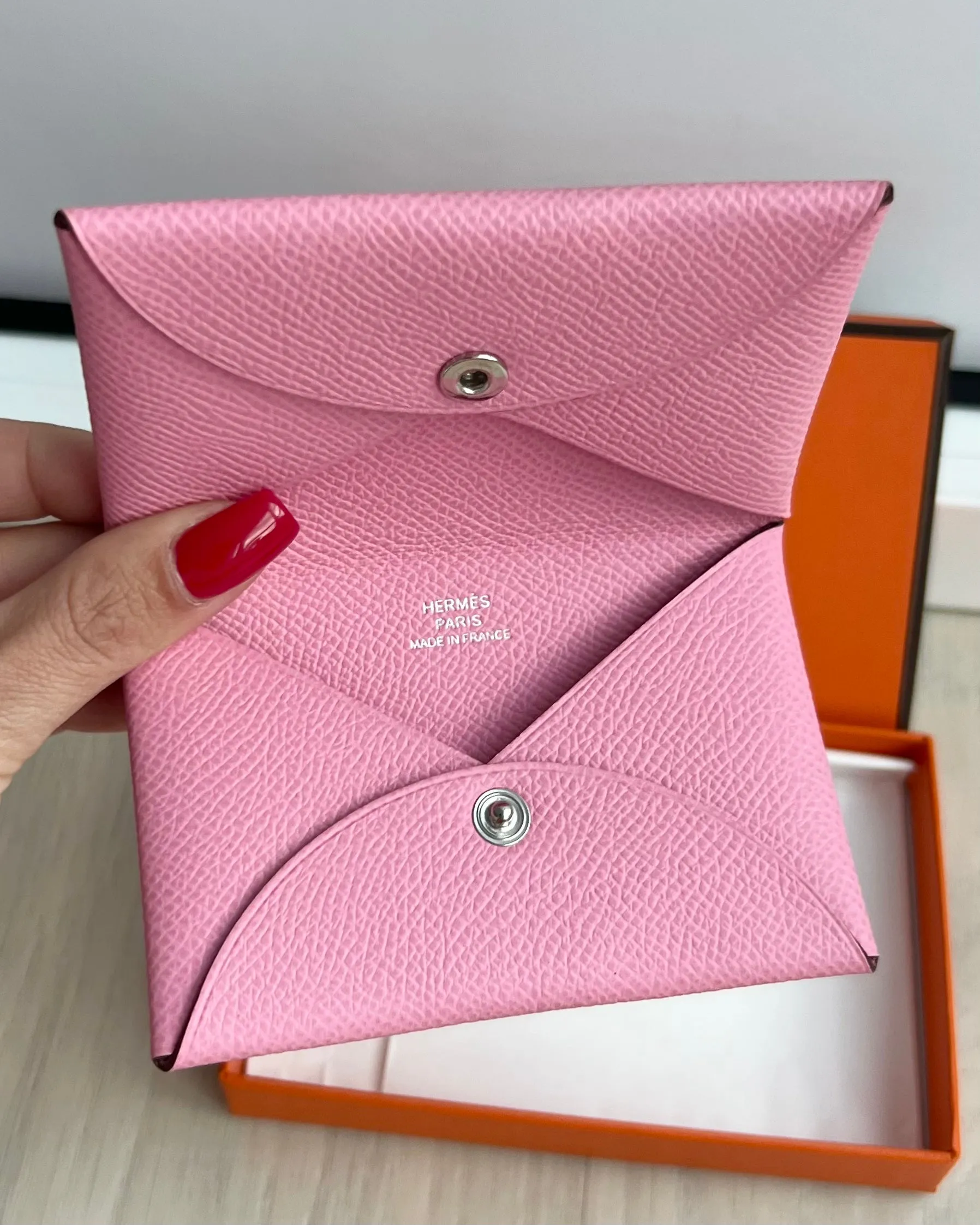 Hermes Calvi Card Holder