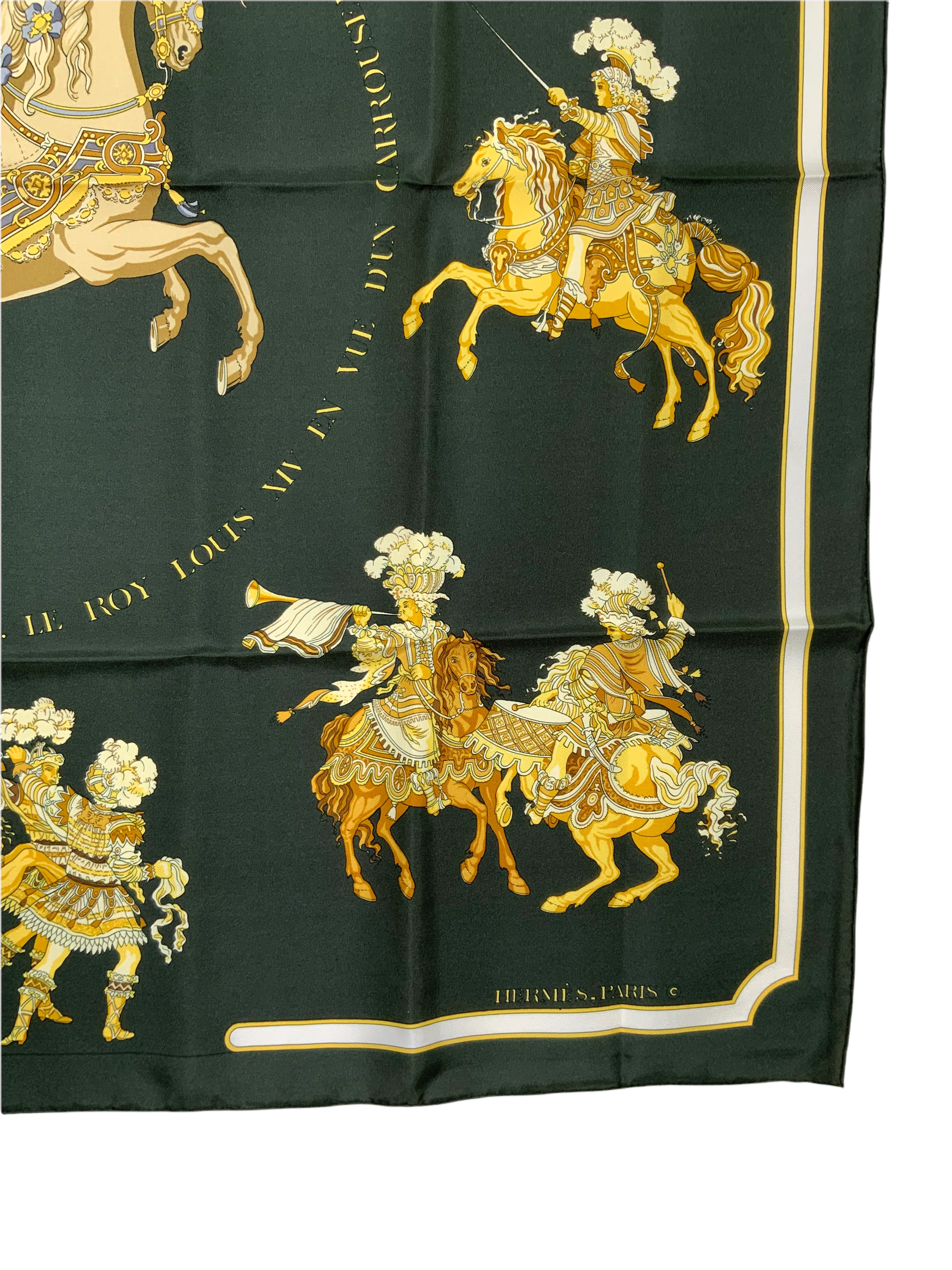 Hermes Carrousel Silk Scarf 90