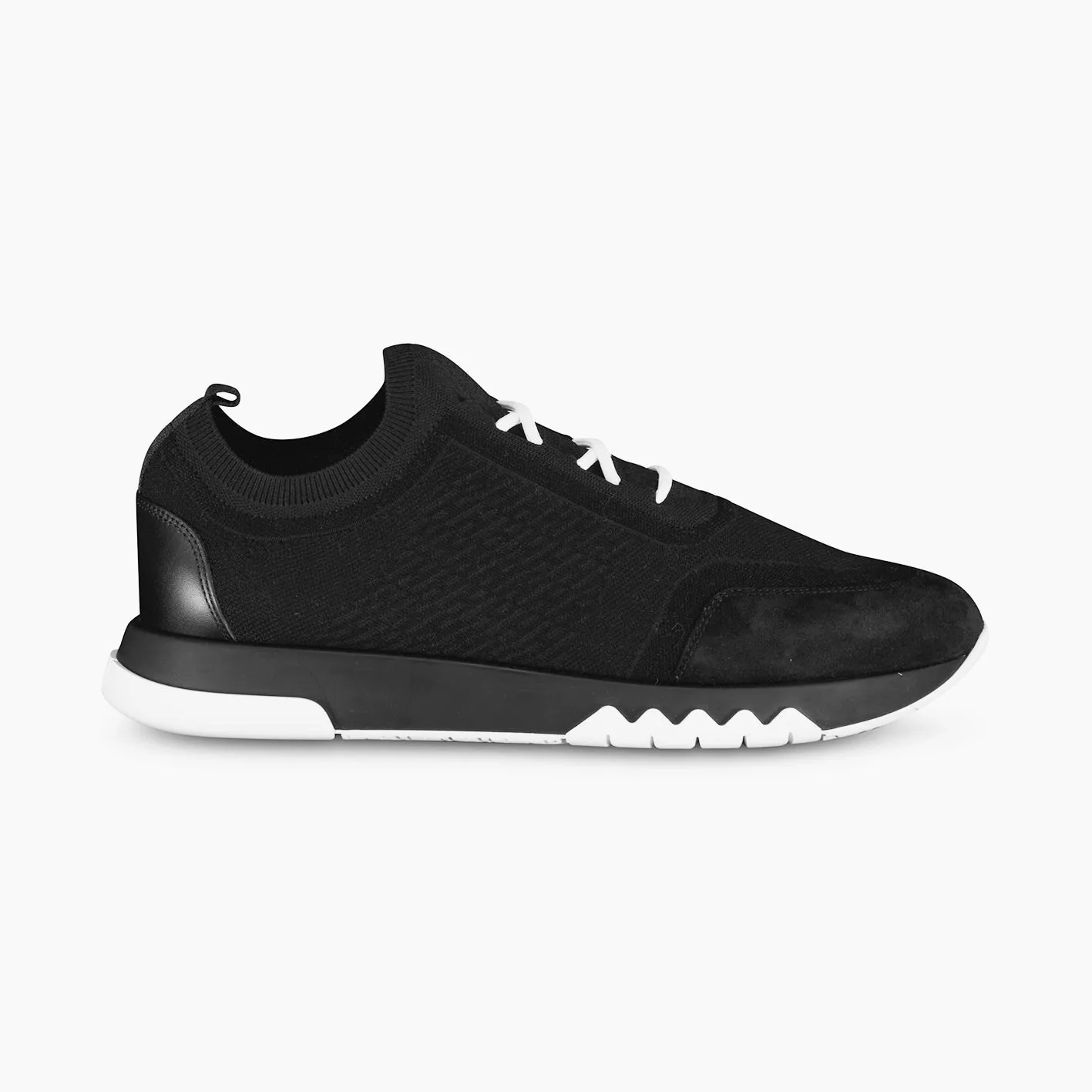 HERMES Homme Addict Knitted Trainers Black