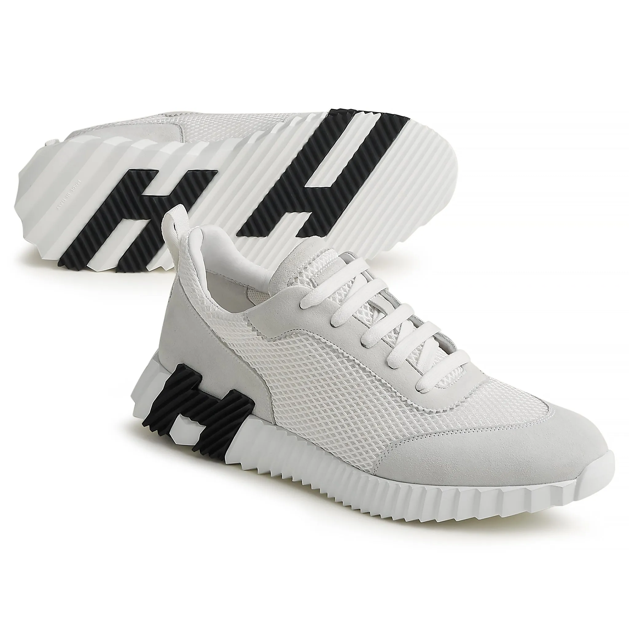 Hermes Paris Bouncing Sneaker White