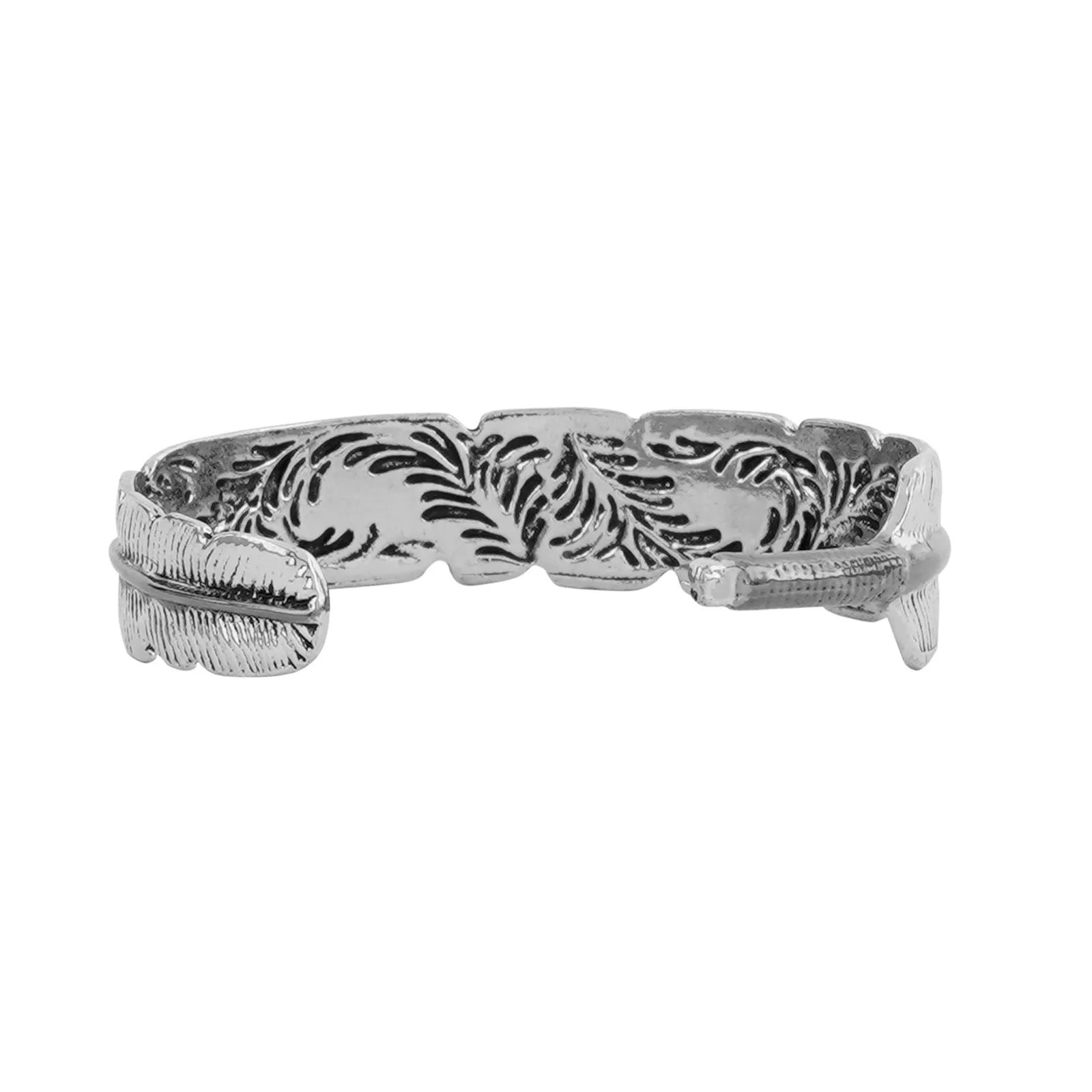 Hermes Silver Feather Bracelet