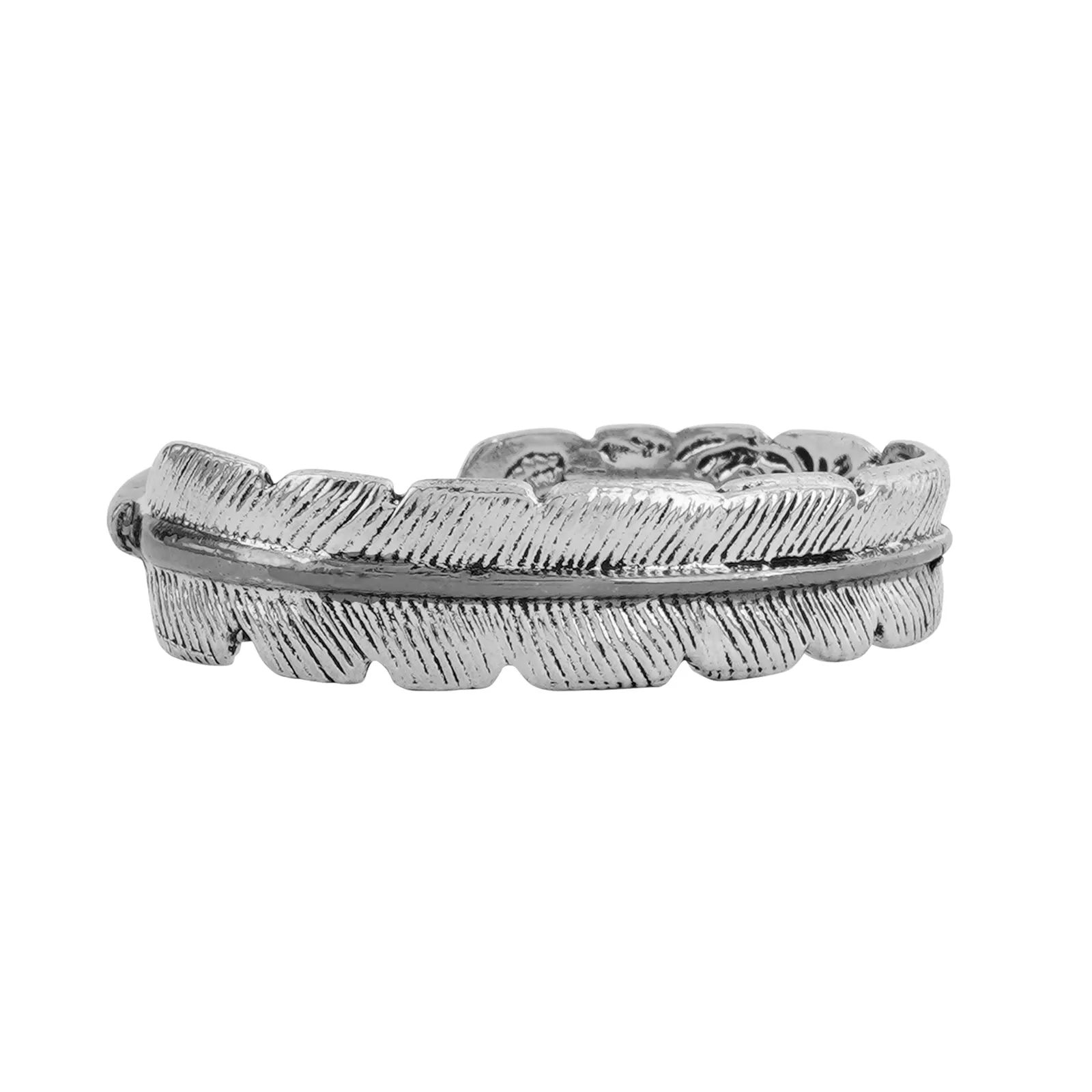 Hermes Silver Feather Bracelet