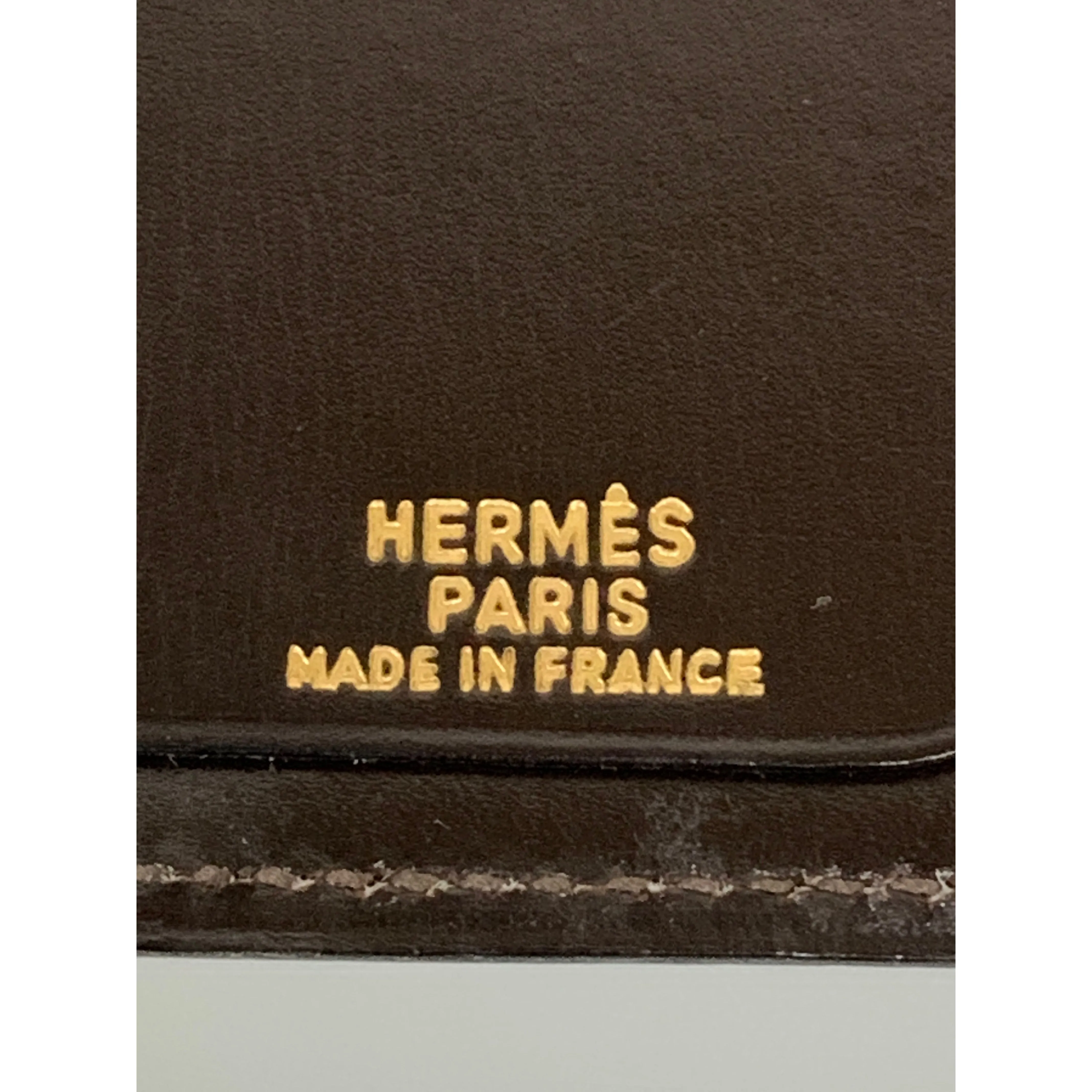 #HERMES/Pass Case/BRW/Leather