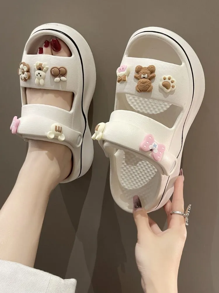 Kawaii Home Wear Bunny and Bear Sandals ON873