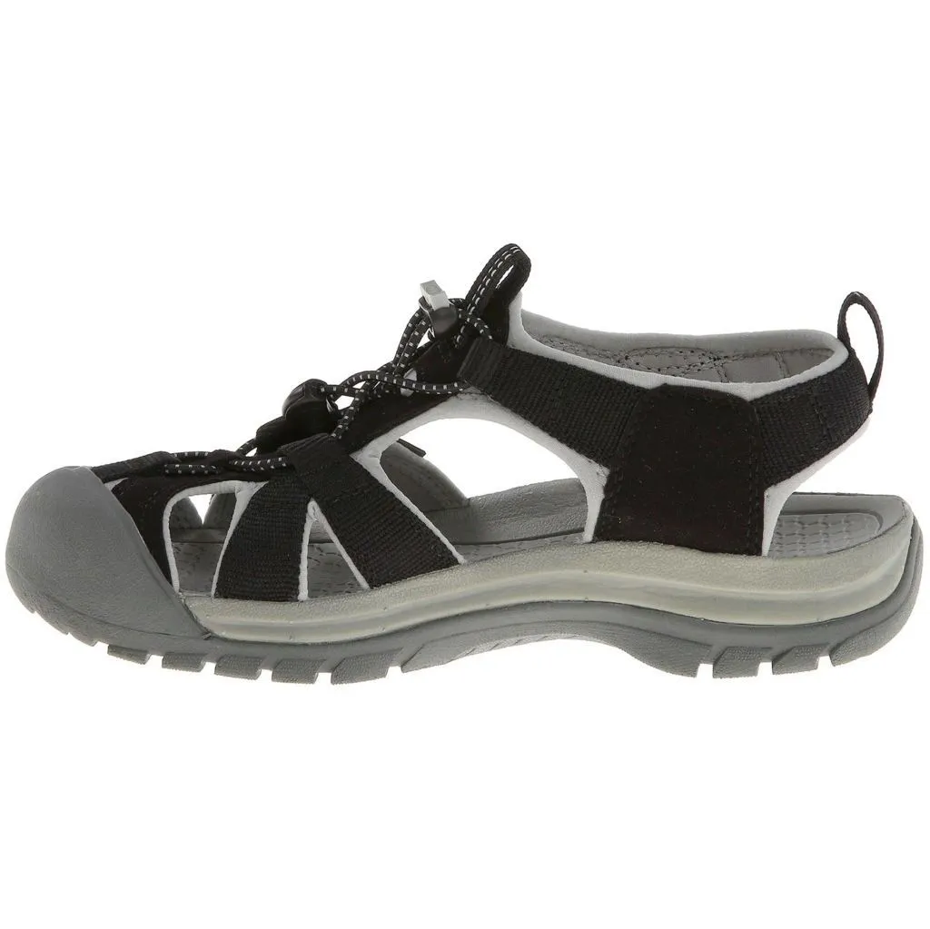 Keen Venice H2 Black Neutral Grey Womens Closed-Toe Slip-On Hiking Sandals - UK 4