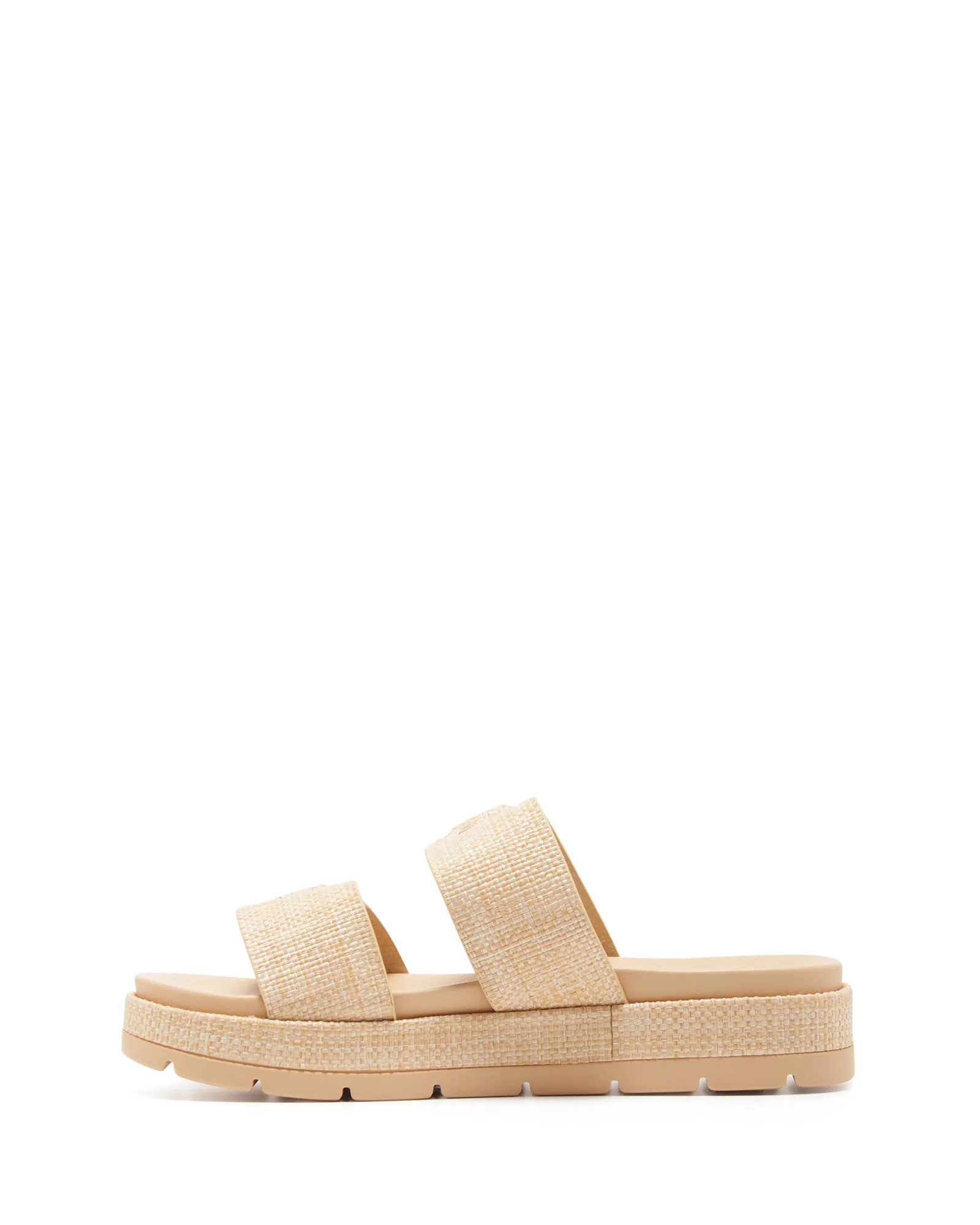 Litmus Flatform Sandals Natural Raffia