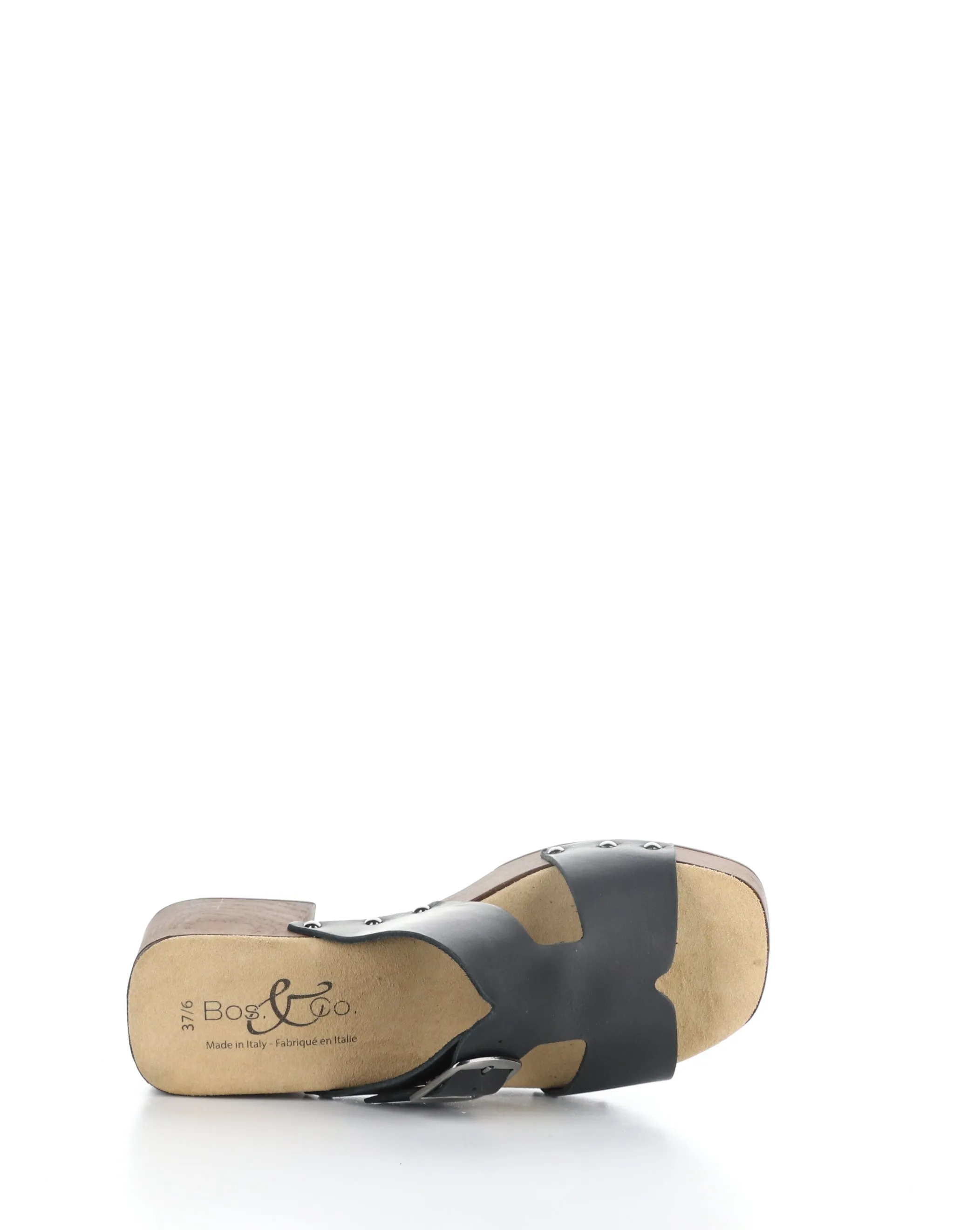 MARIS BLACK Slip-on Sandals