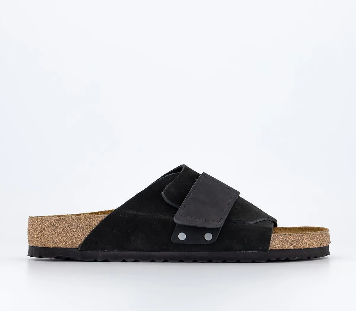 Mens Birkenstock Kyoto Sandal Black Nubuck