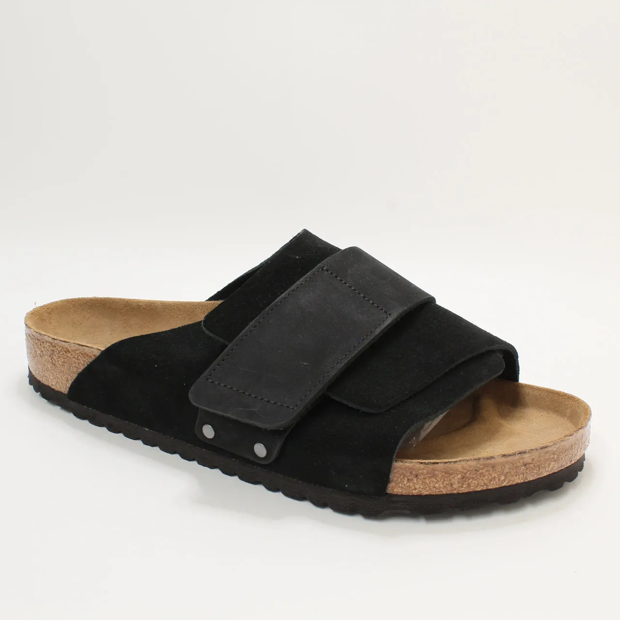 Mens Birkenstock Kyoto Sandal Black Nubuck