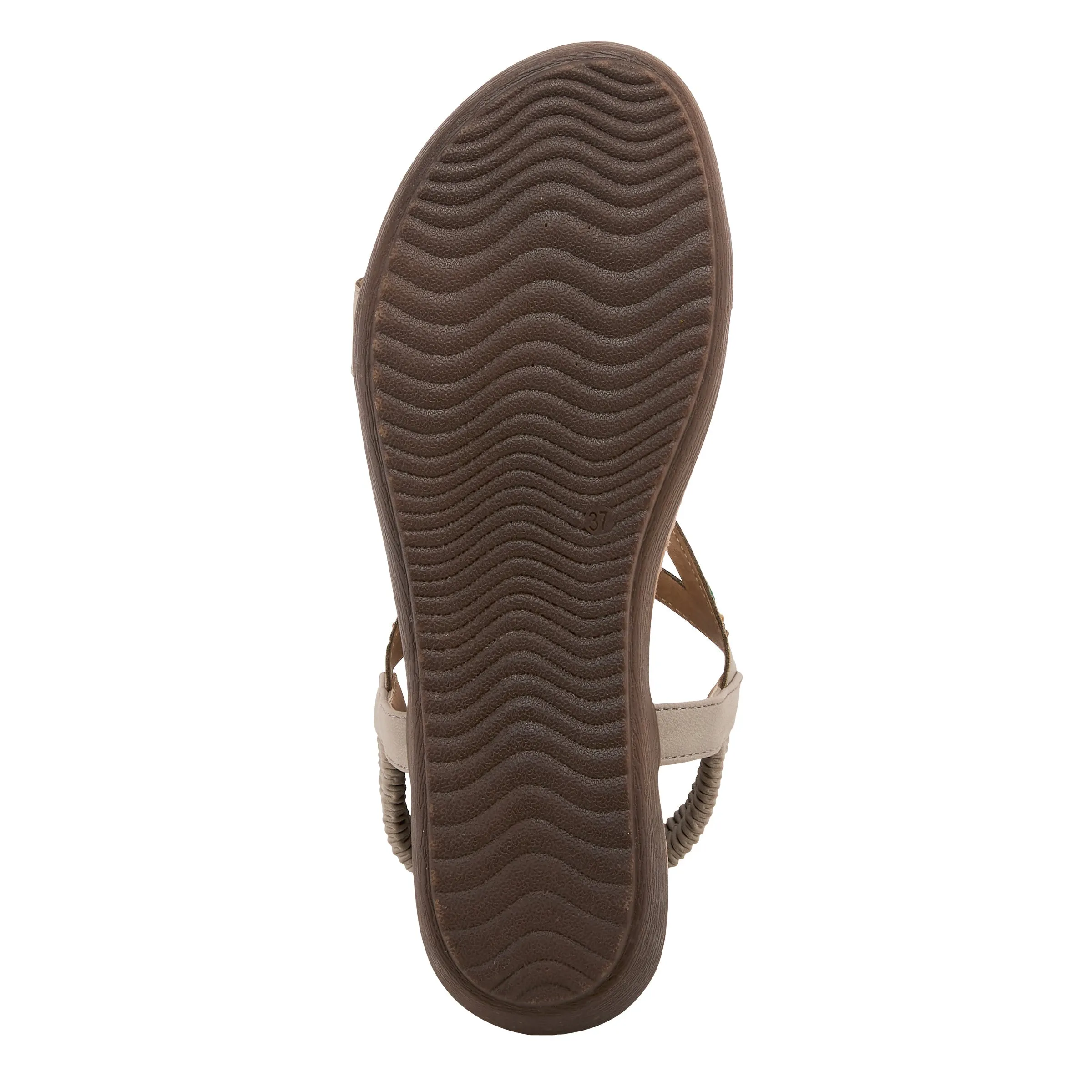 PATRIZIA VOLCANIC T-STRAP SANDALS