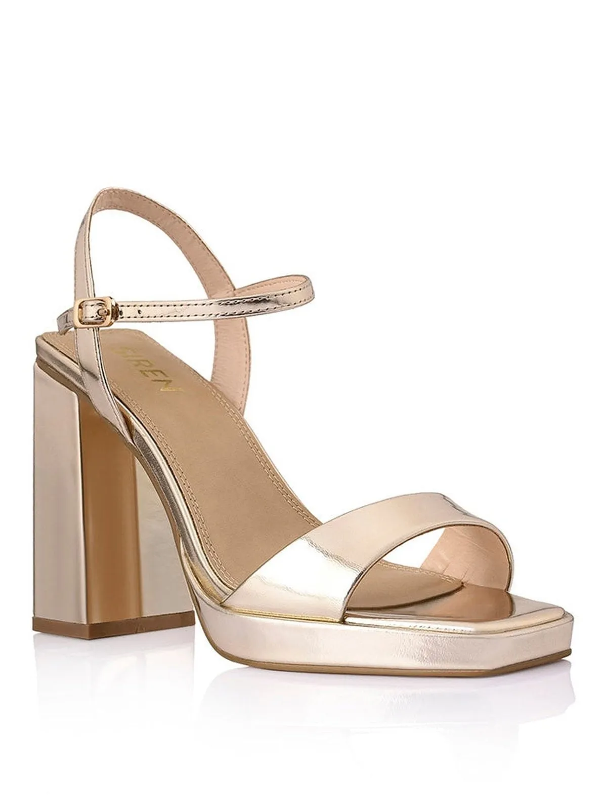 Paulie Platform Heeled Sandals - Gold