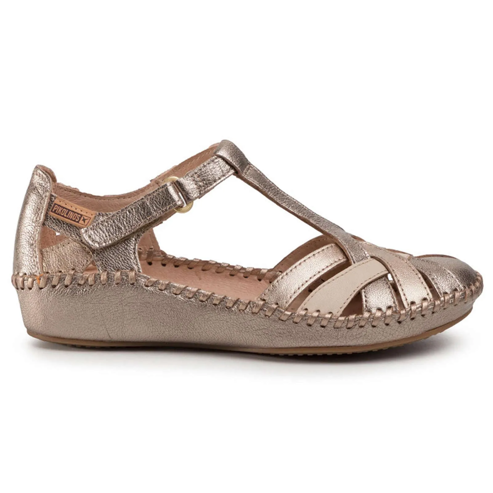 Puerto Vallarta Calfskin Leather Women's Ankle Strap Sandals