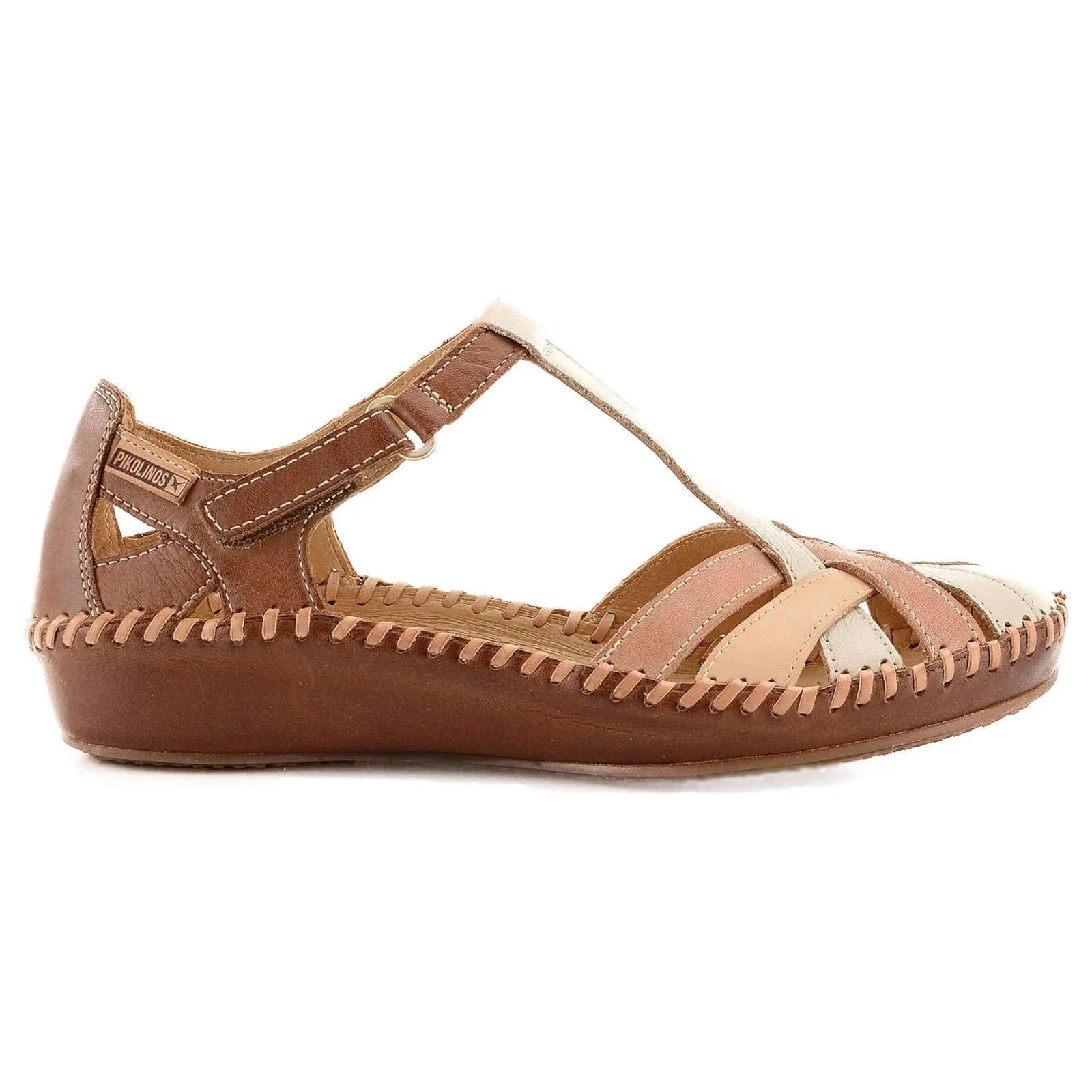 Puerto Vallarta Calfskin Leather Women's Ankle Strap Sandals