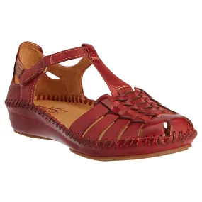 Puerto Vallarta Calfskin Leather Women's Ankle Strap Sandals