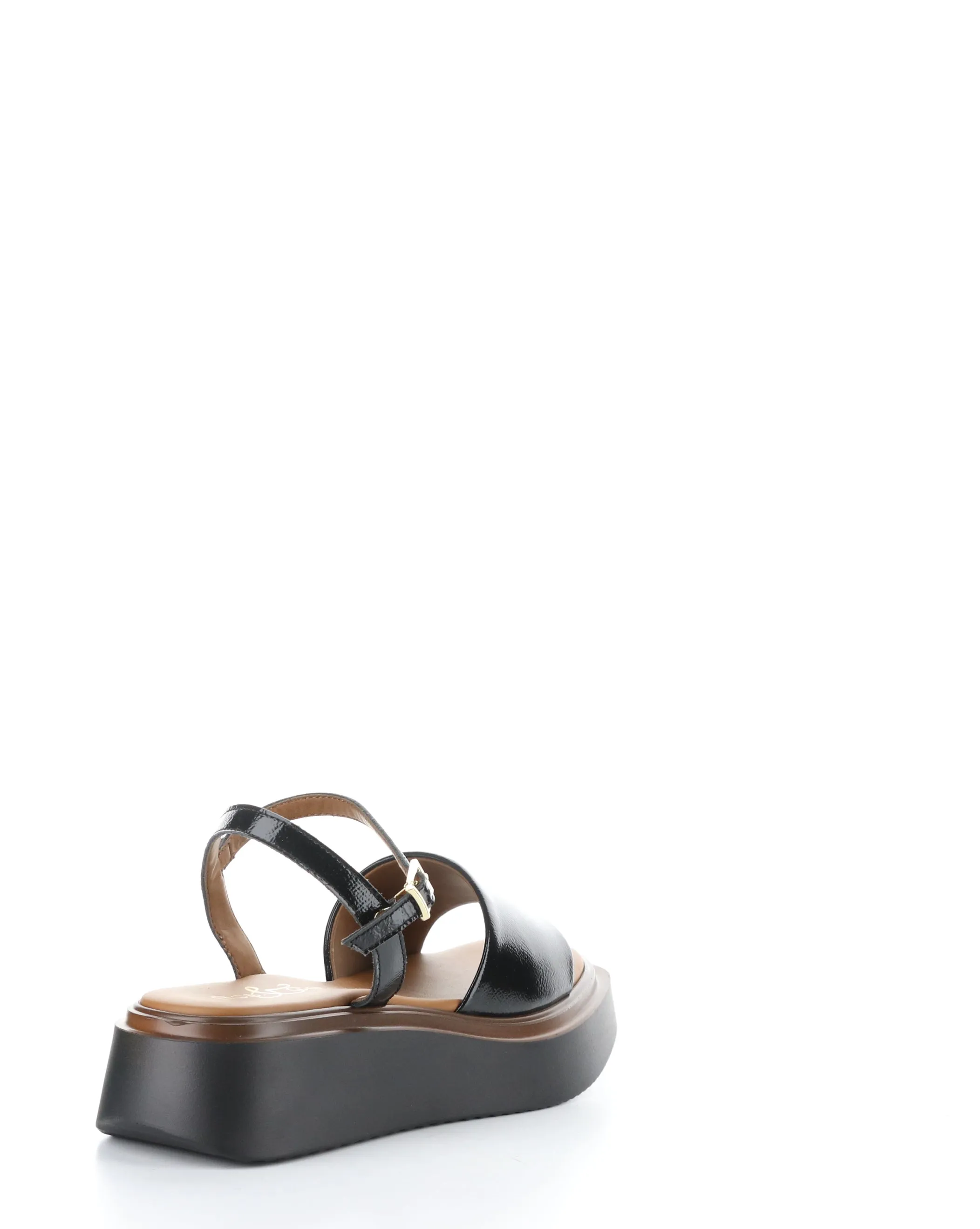 SHASTA BLACK Buckle Sandals