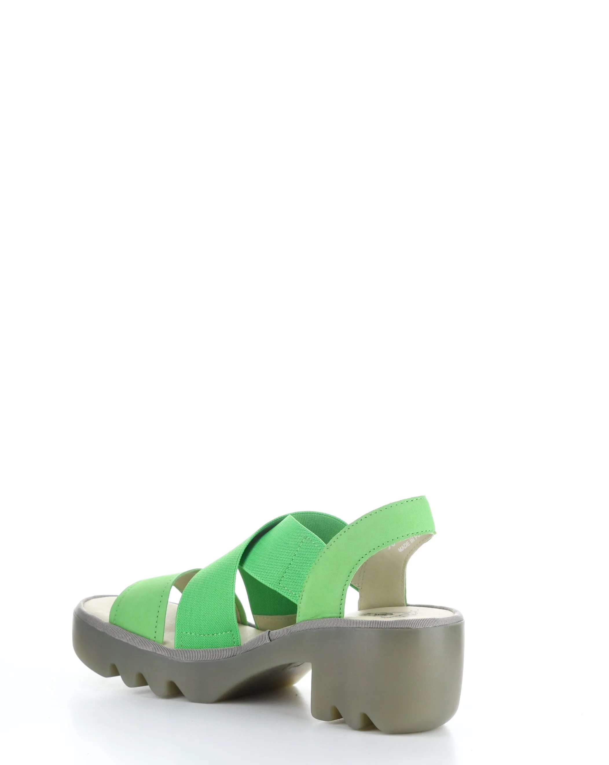 TAJI502FLY 003 GREEN Round Toe Sandals