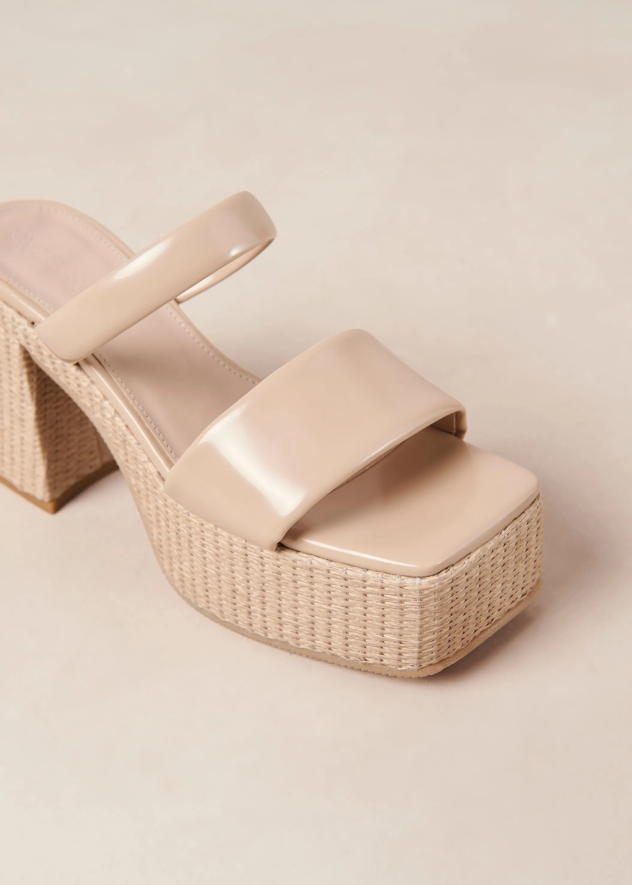 Viviana Lucid Tahini Beige Vegan Leather Sandals