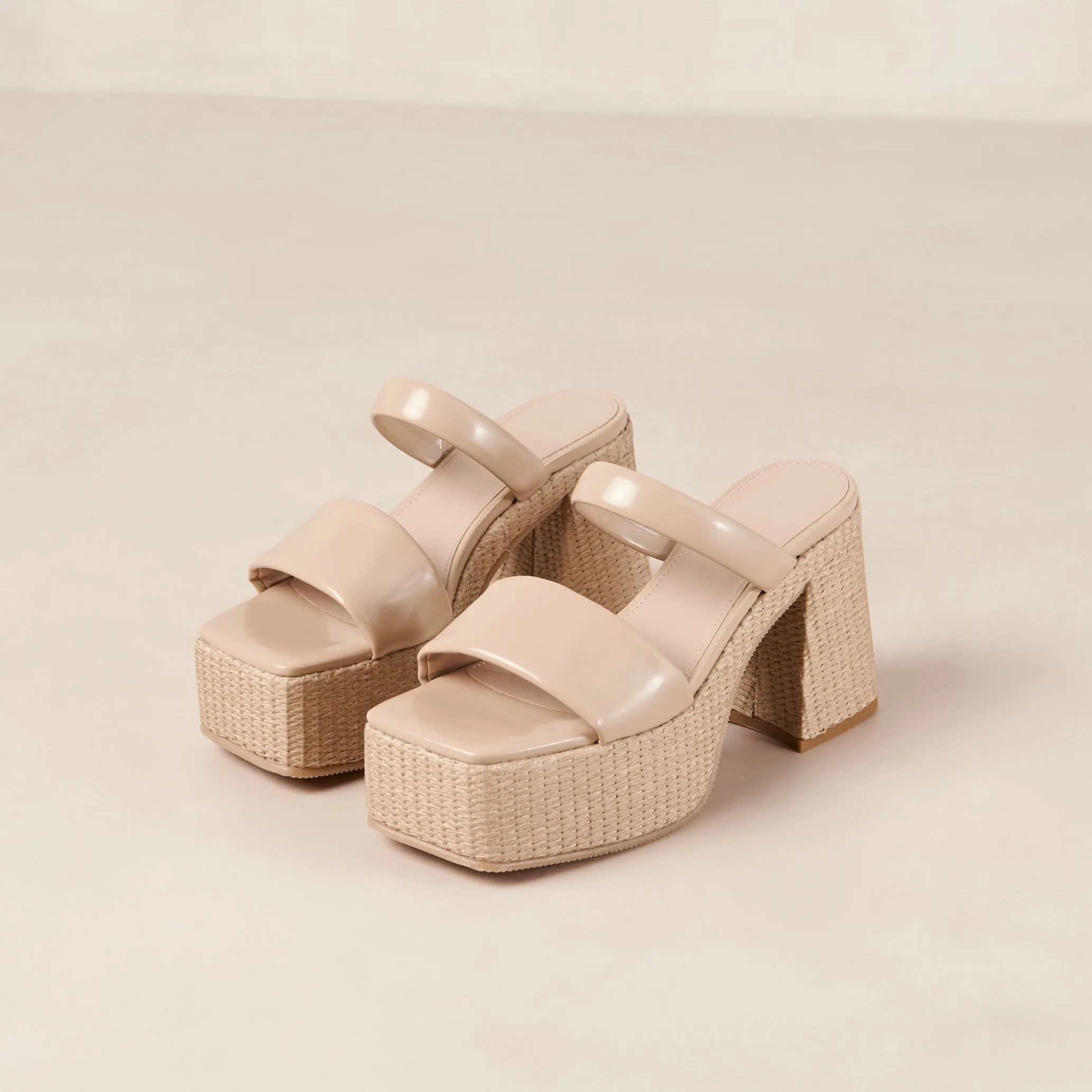 Viviana Lucid Tahini Beige Vegan Leather Sandals